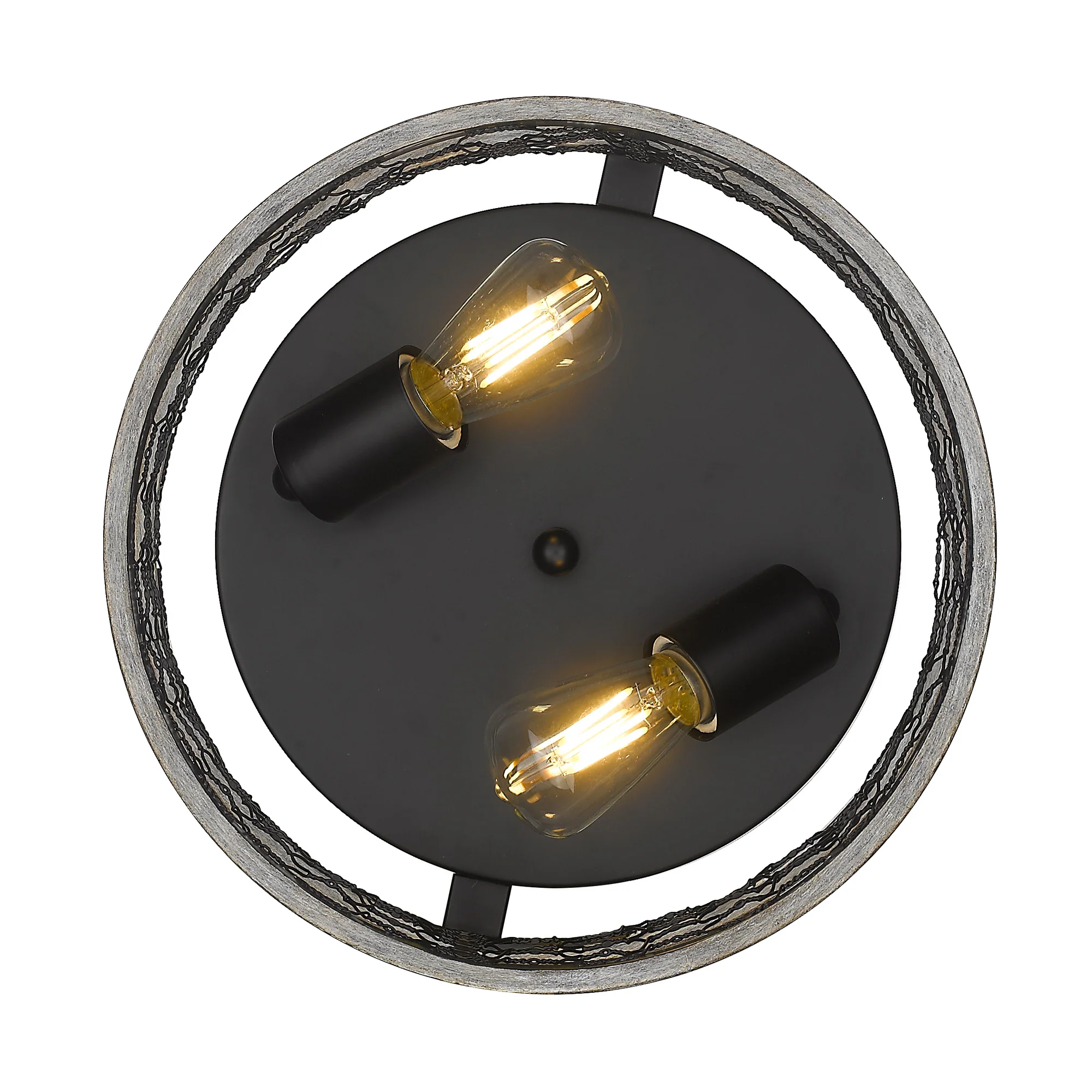 Bailey 2-light Flush Mount in Matte Black - Image 3