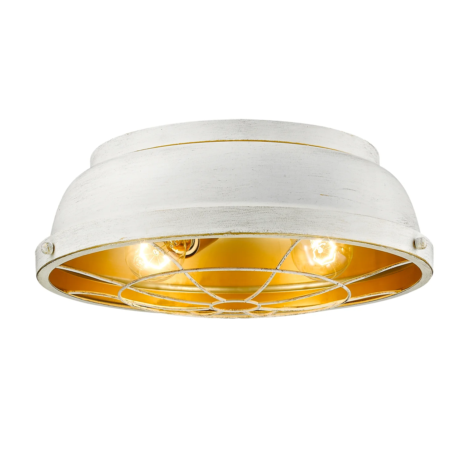 Bartlett 2-light Flush Mount in French White