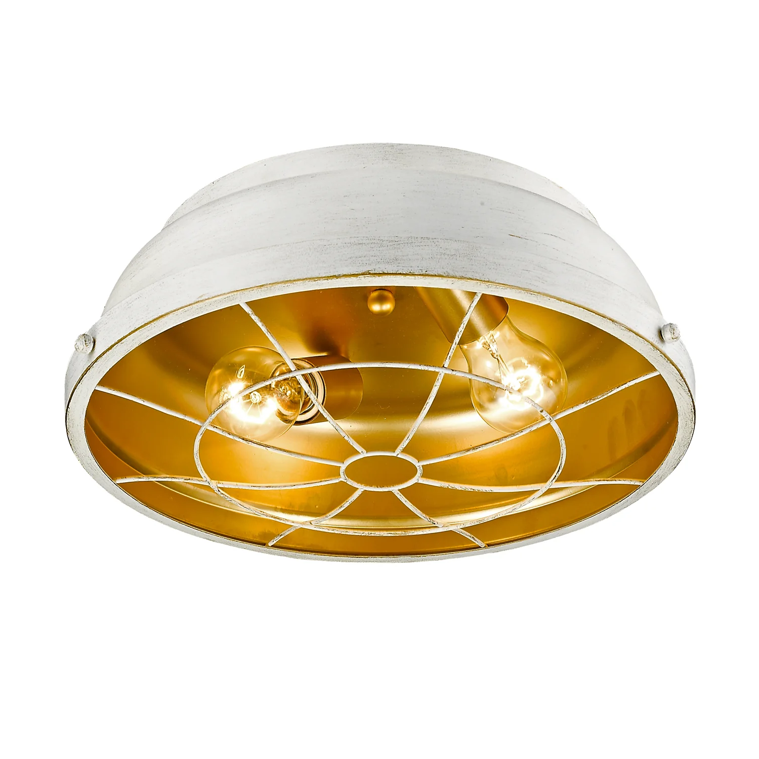 Bartlett 2-light Flush Mount in French White - Image 2
