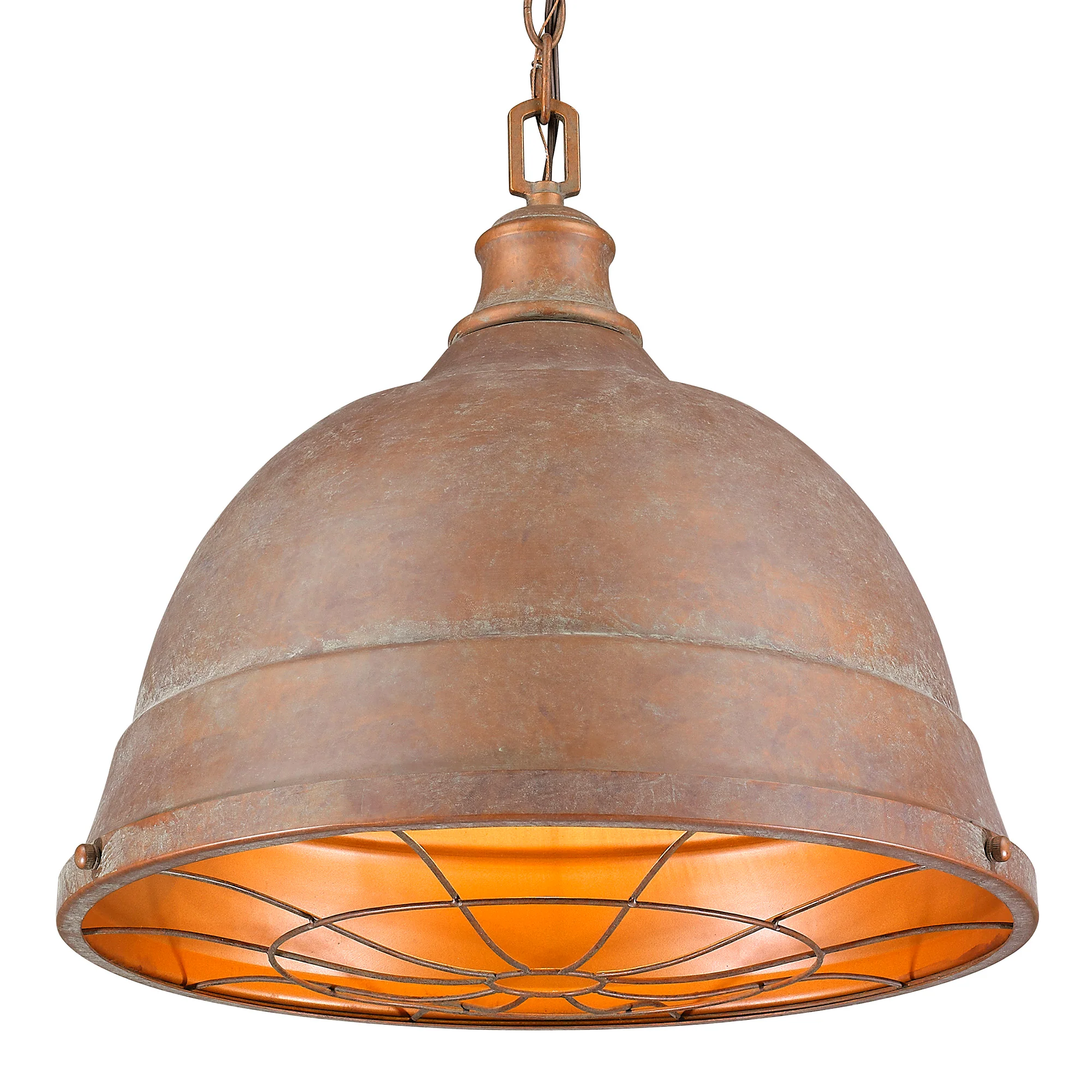 Bartlett 2-light Pendant in Copper Patina