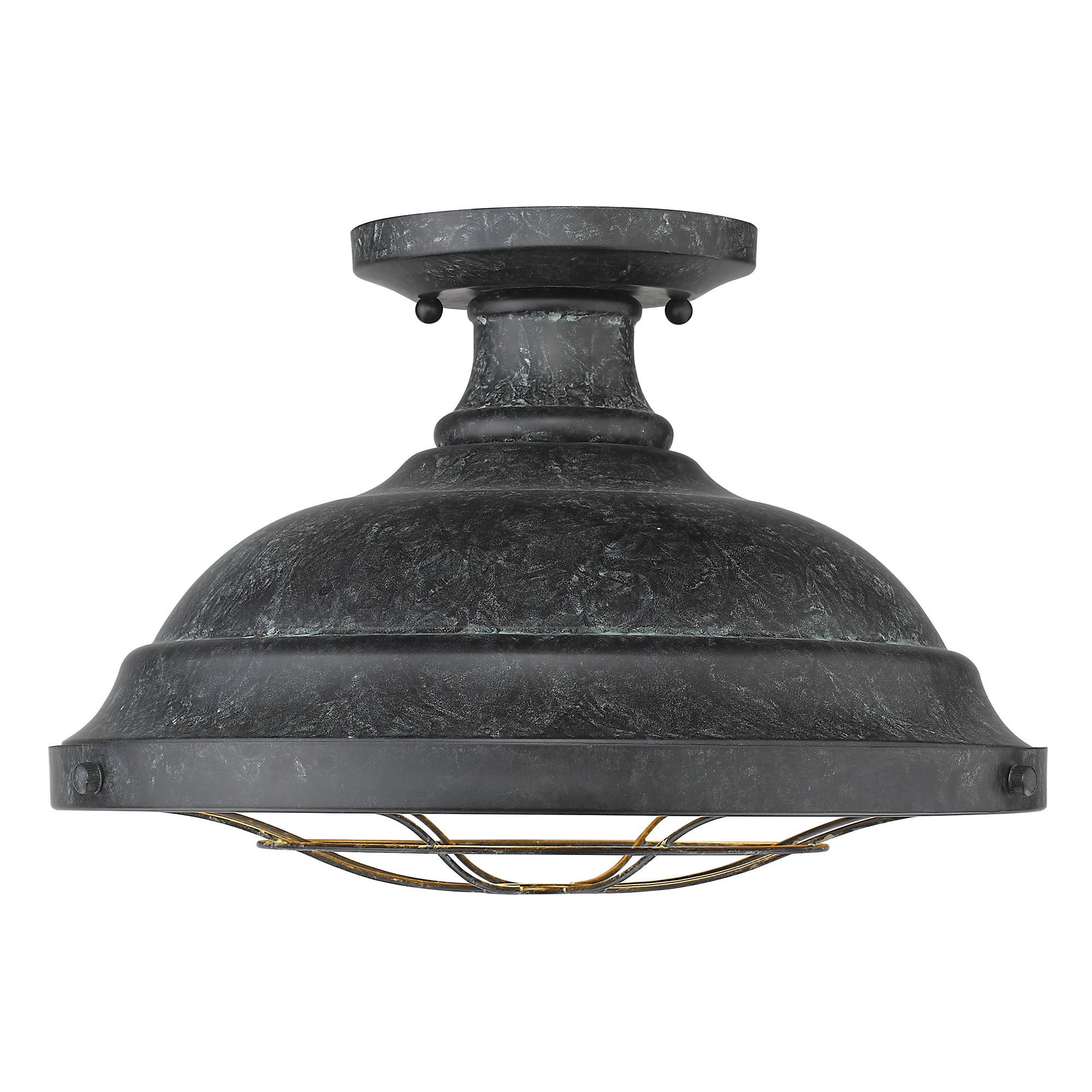 Bartlett 2-light Semi-Flush Mount in Black Patina - Image 3