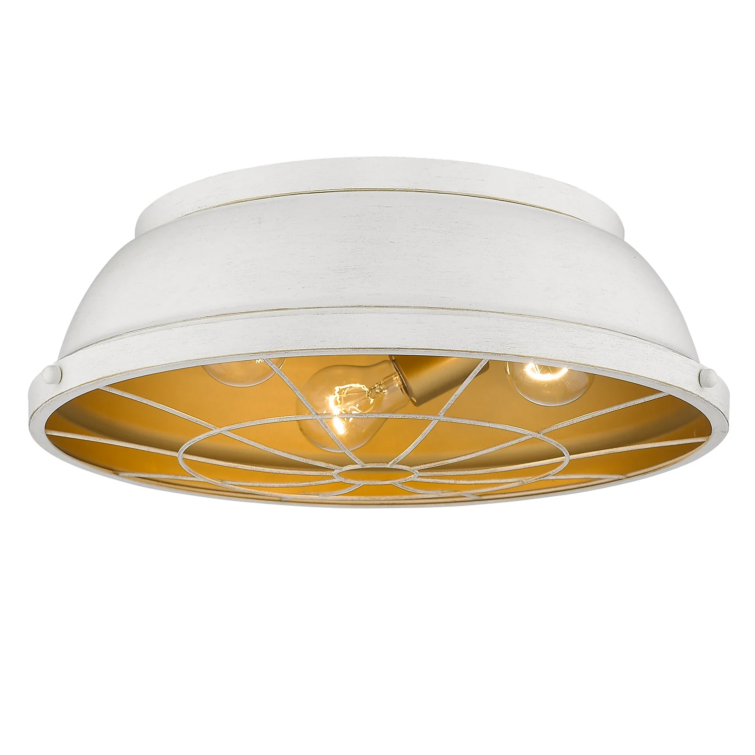 Bartlett 3-light Flush Mount in French White