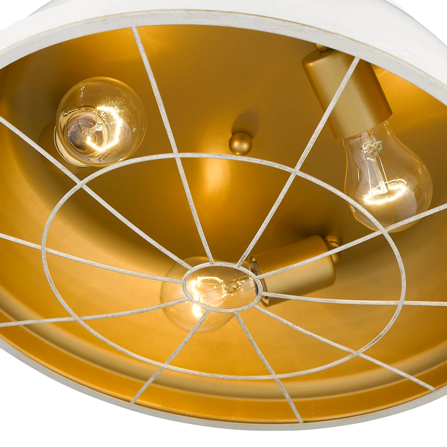 Bartlett 3-light Flush Mount in French White - Image 4