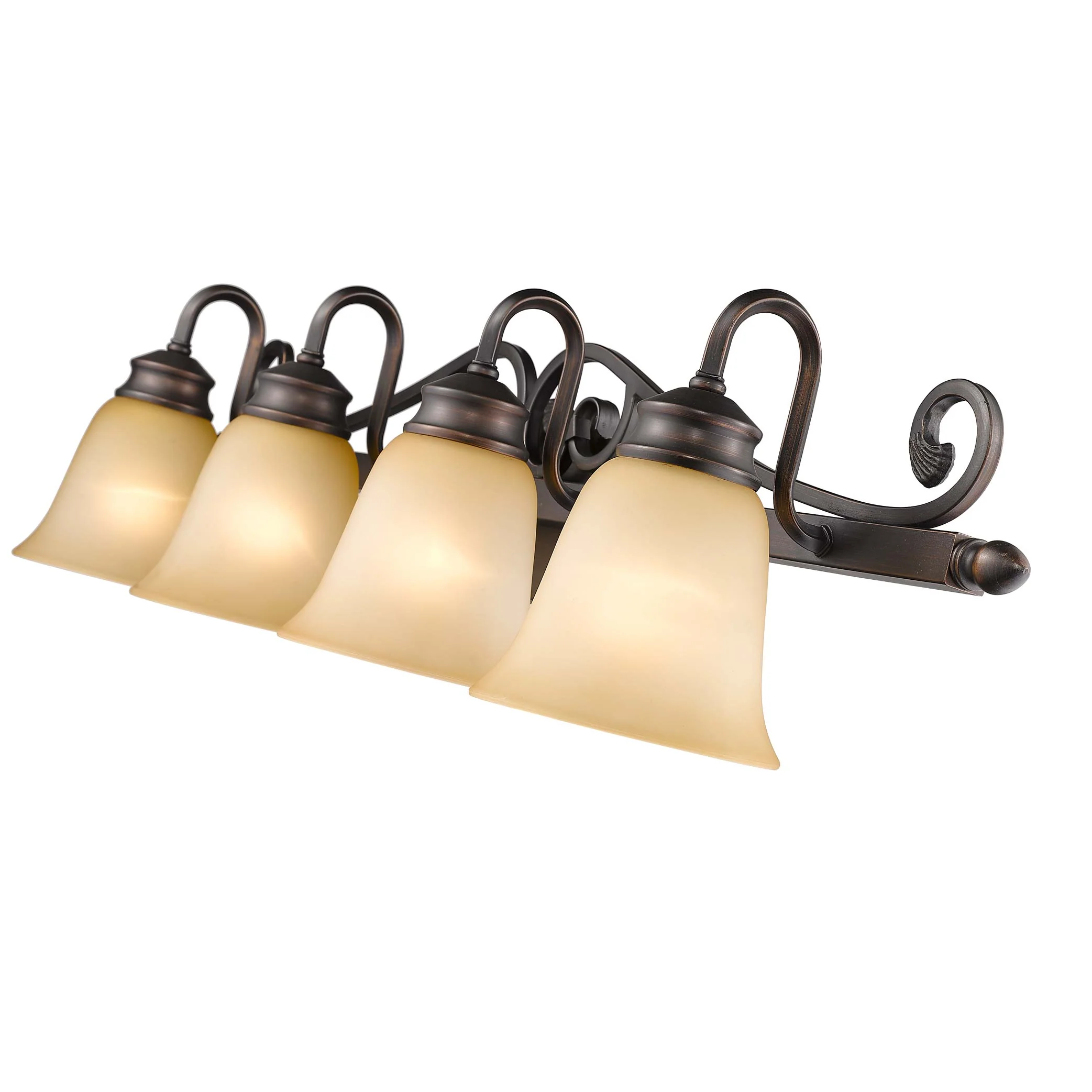 Belle Meade 4-light Vanity in Rubbed Bronze - Image 4