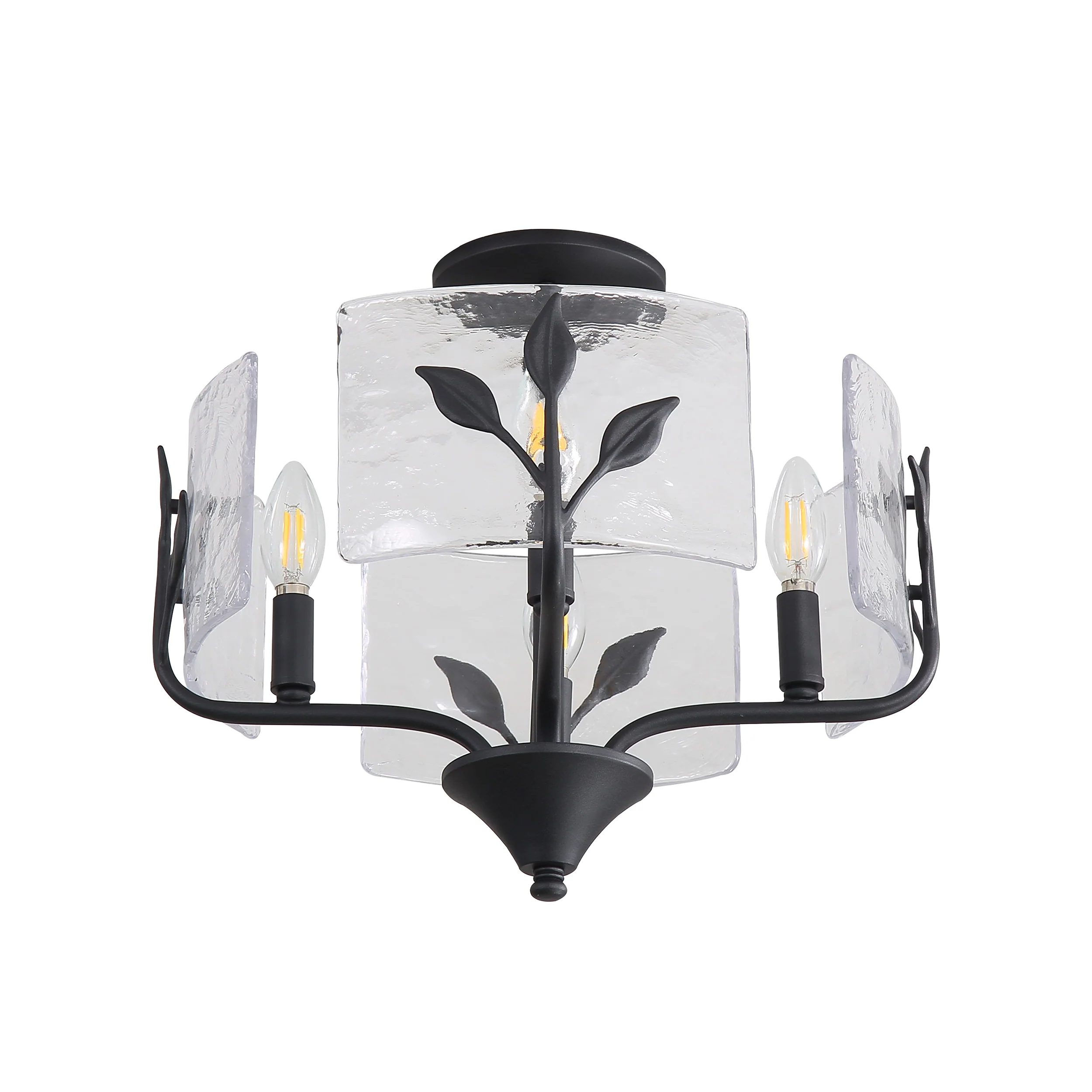 Bloem 4-light Semi-Flush Mount in Natural Black - Image 3