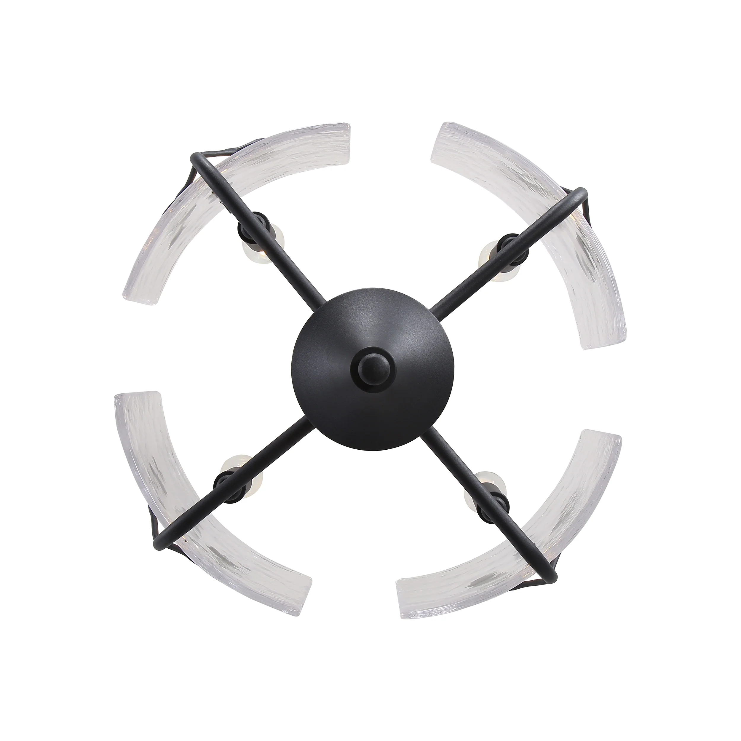 Bloem 4-light Semi-Flush Mount in Natural Black - Image 4