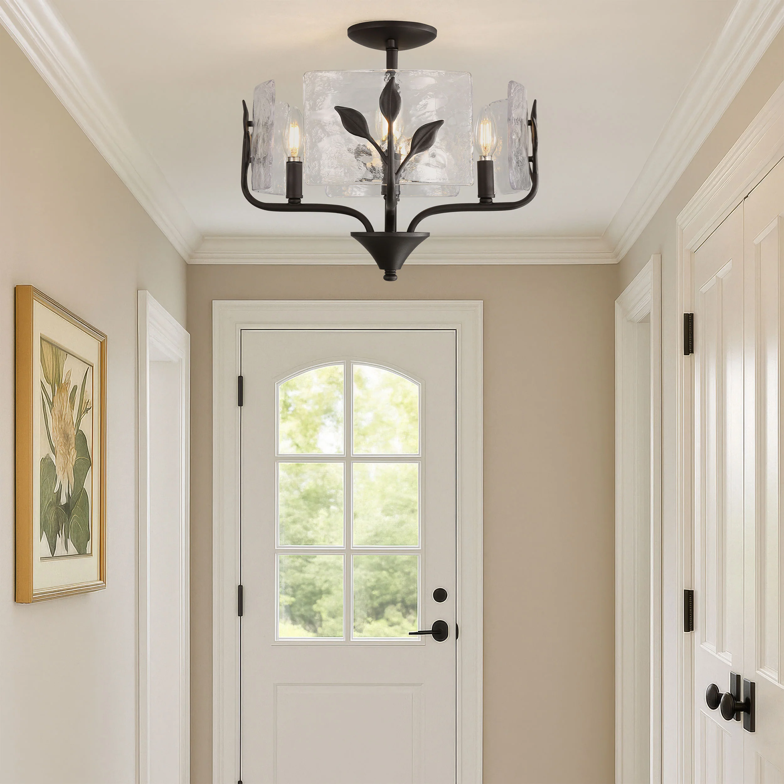 Bloem 4-light Semi-Flush Mount in Natural Black - Image 8