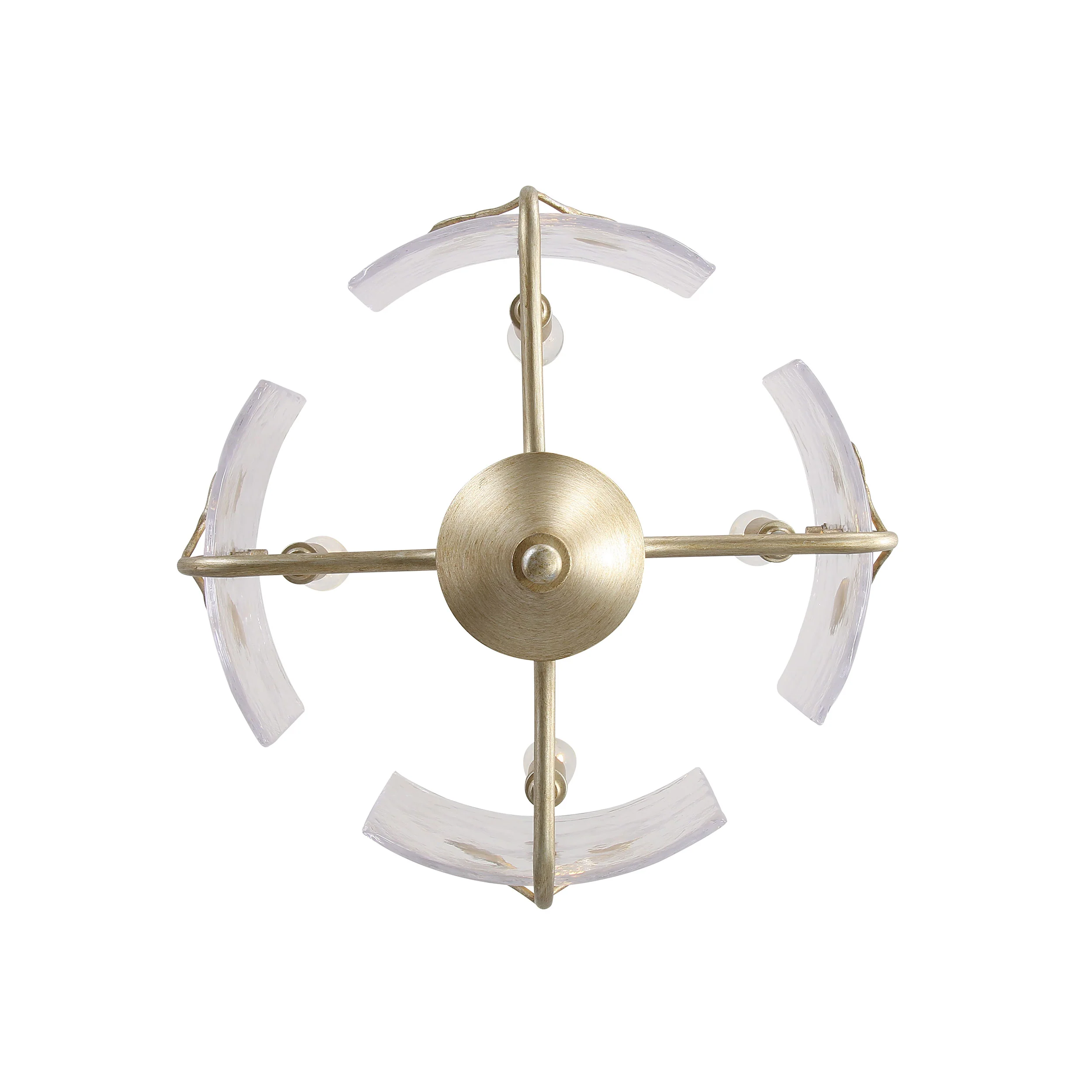Bloem 4-light Semi-Flush Mount in White Gold - Image 4