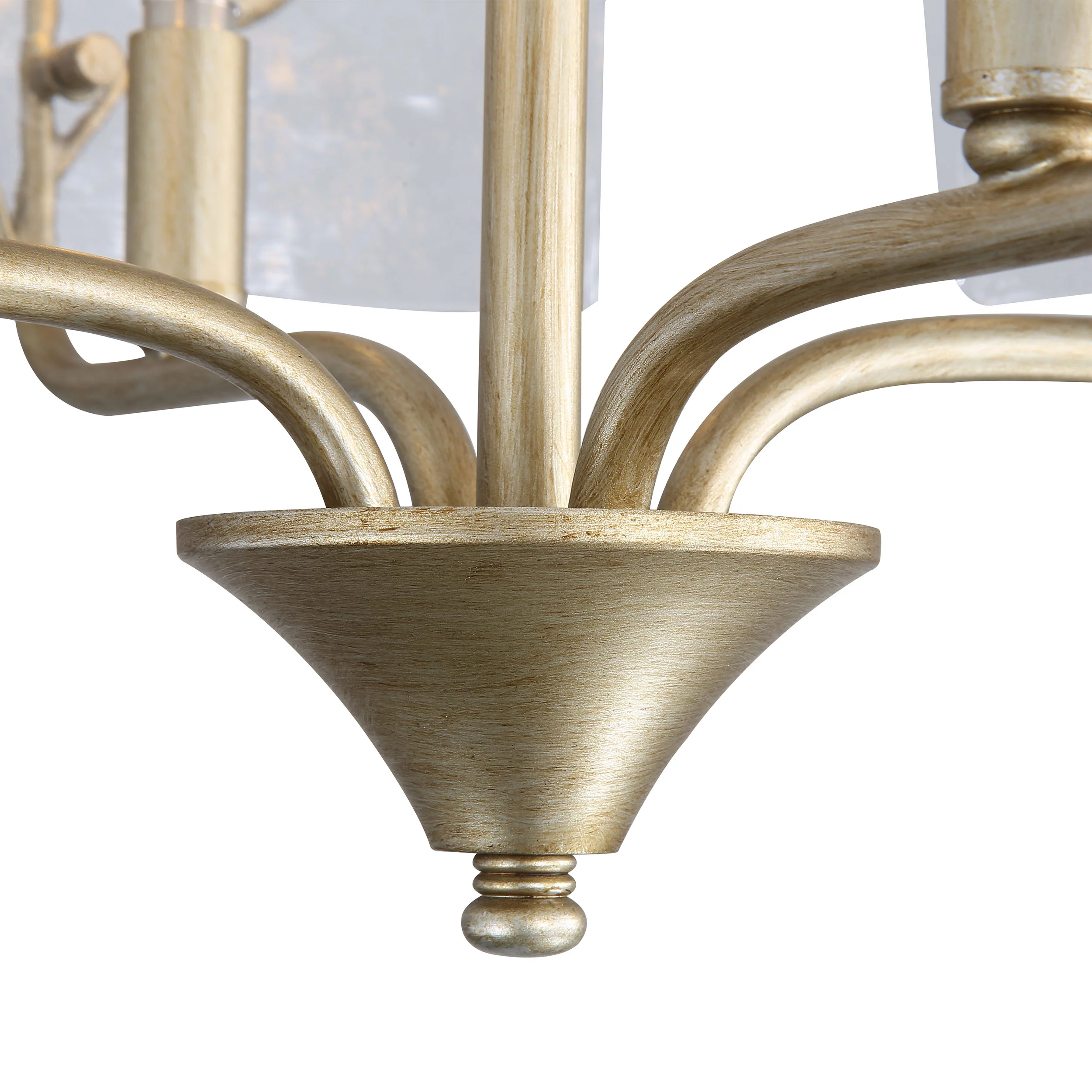 Bloem 4-light Semi-Flush Mount in White Gold - Image 6
