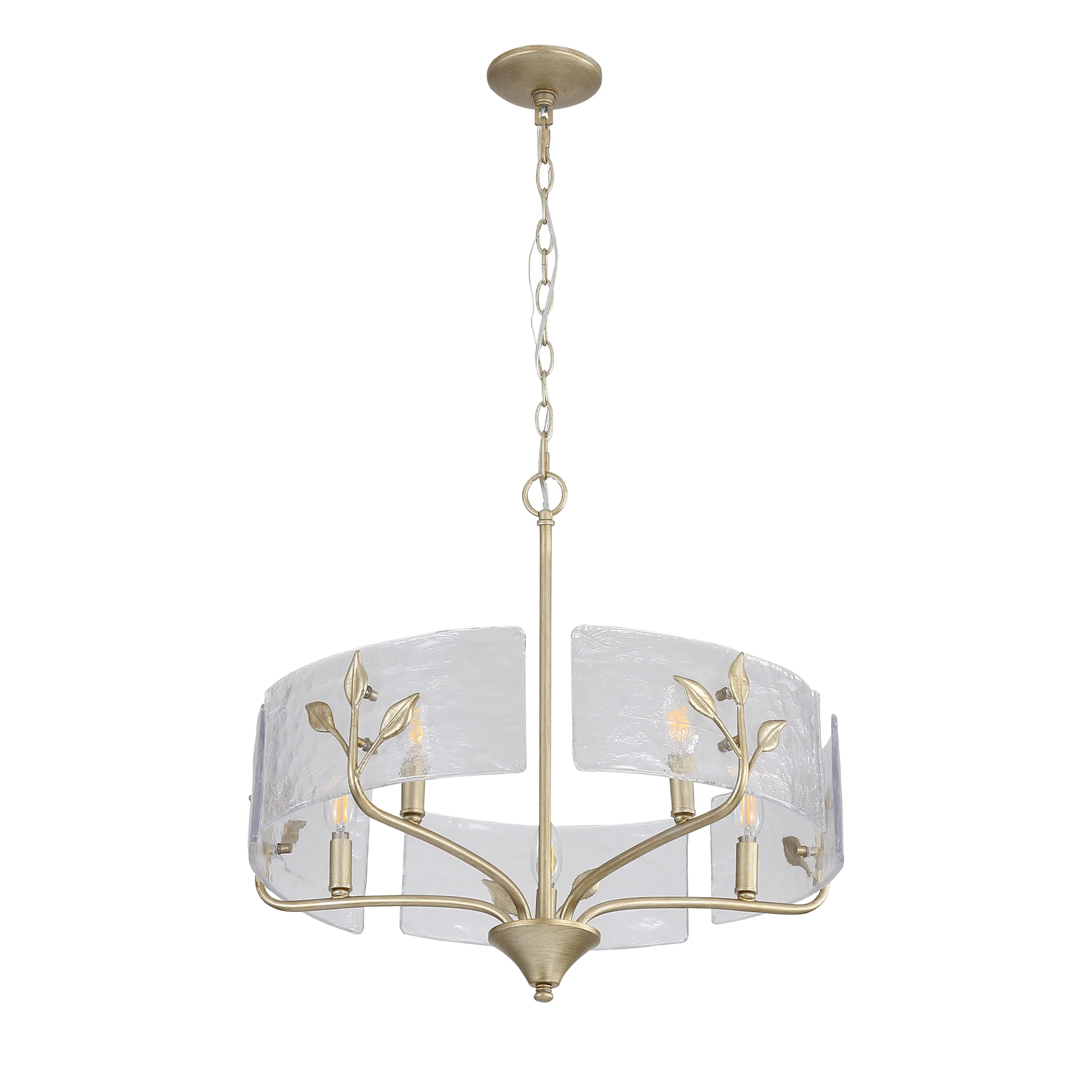 Bloem 5-light Pendant in White Gold - Image 4