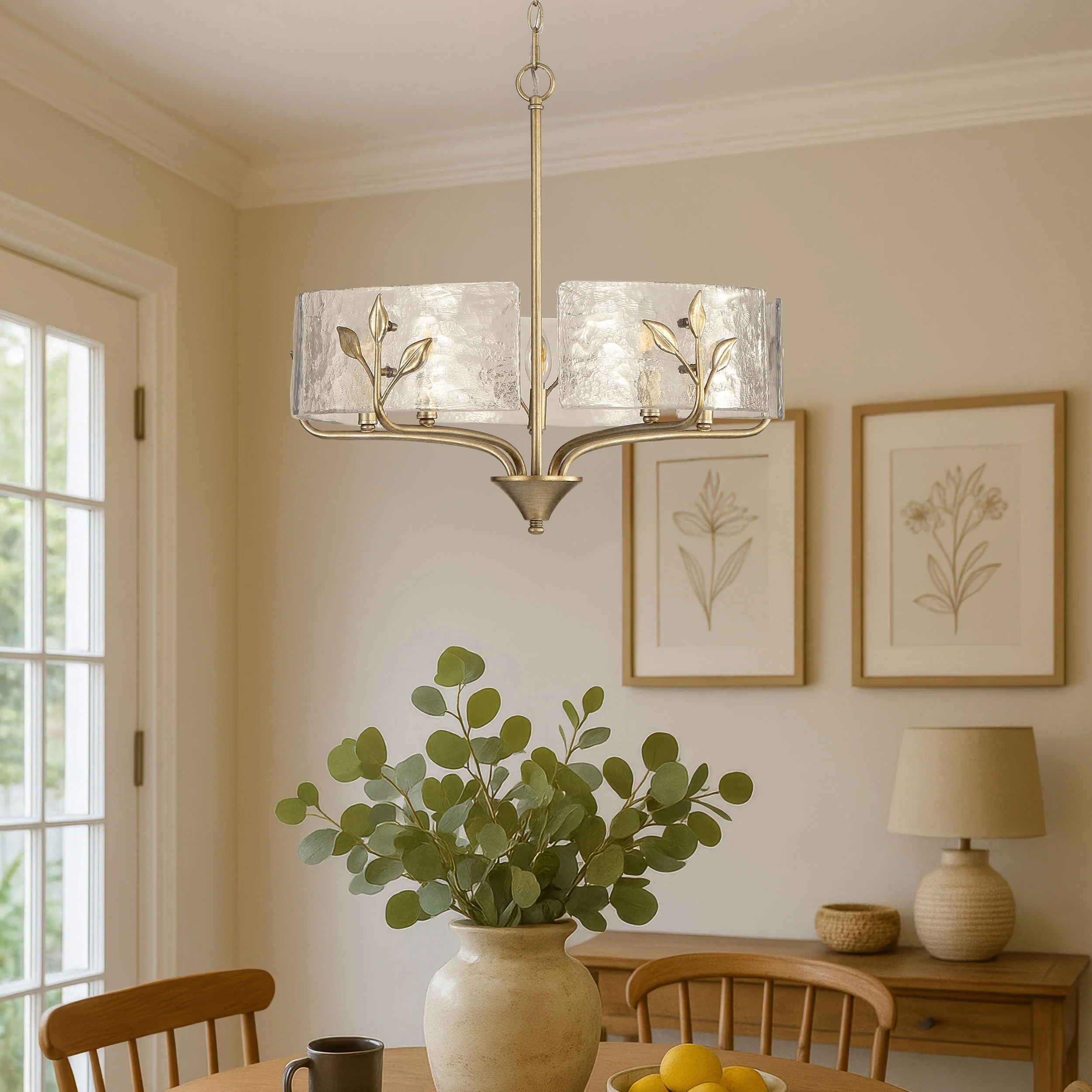 Bloem 5-light Pendant in White Gold - Image 9