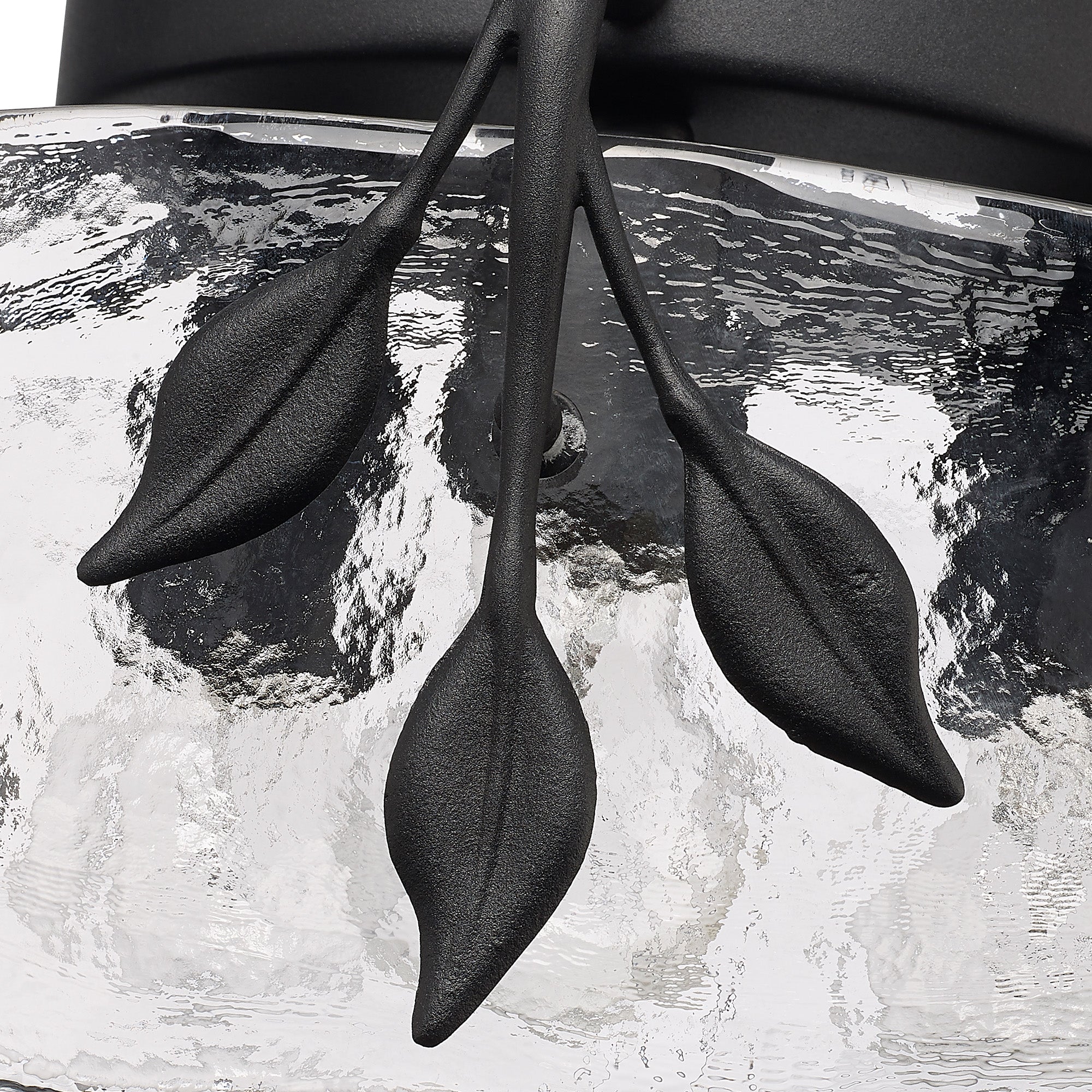 Calla 3-light Flush Mount in Natural Black - Image 4