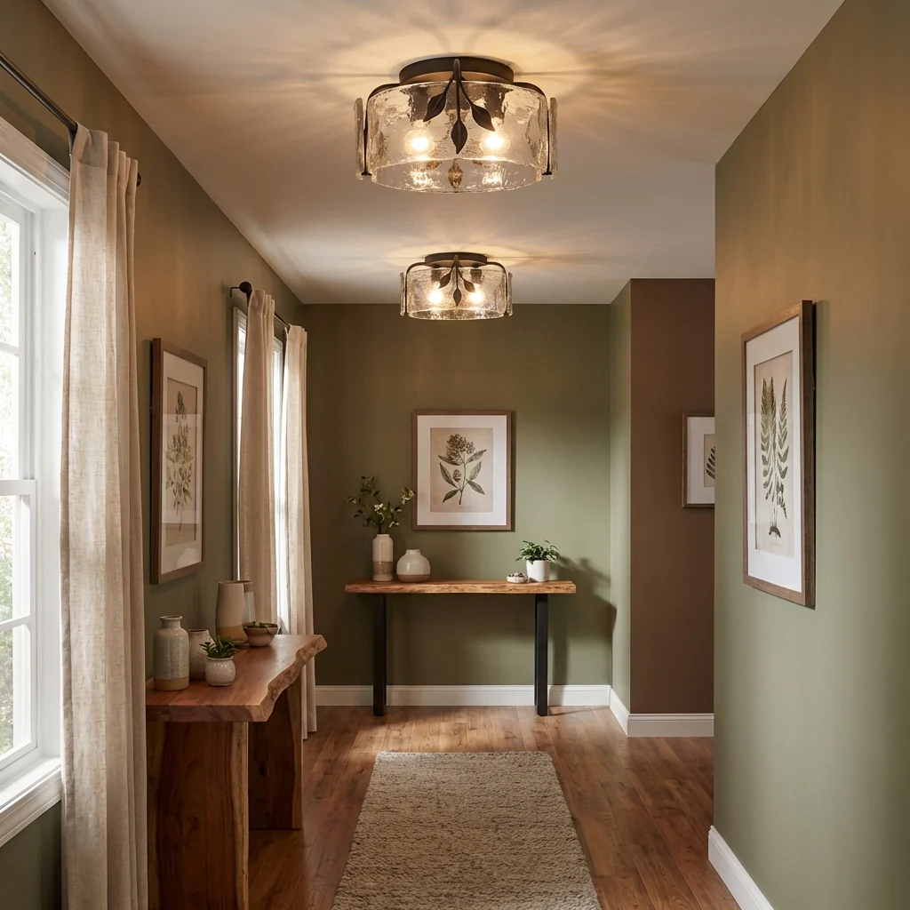 Calla 3-light Flush Mount in Natural Black - Image 6