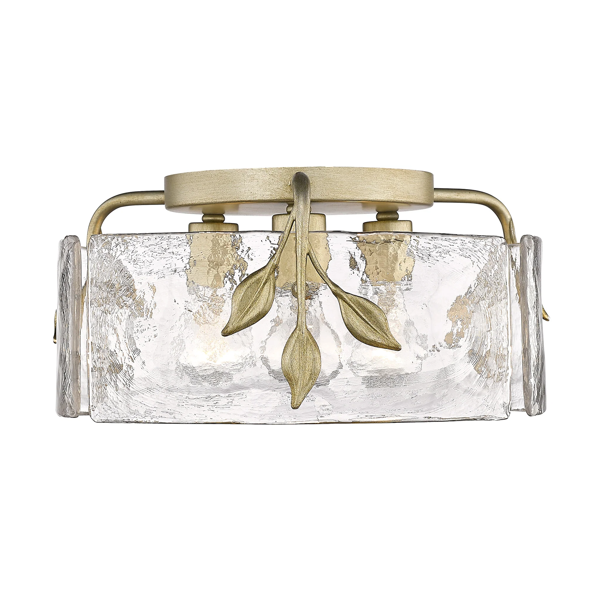 Calla 3-light Flush Mount in White Gold - Image 2