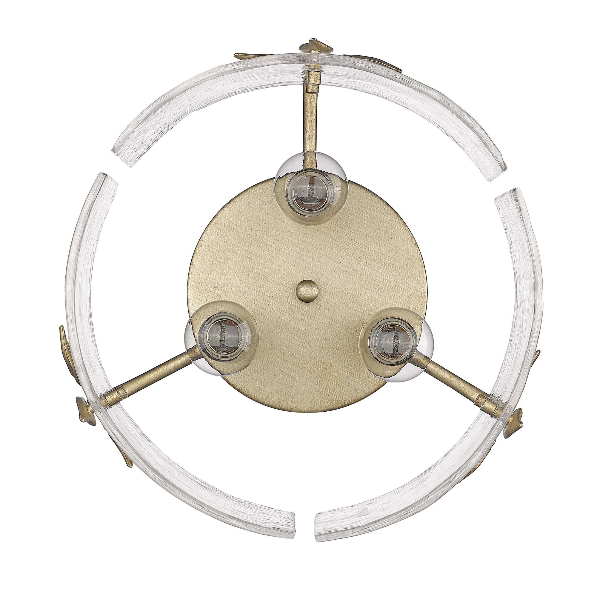 Calla 3-light Flush Mount in White Gold - Image 3