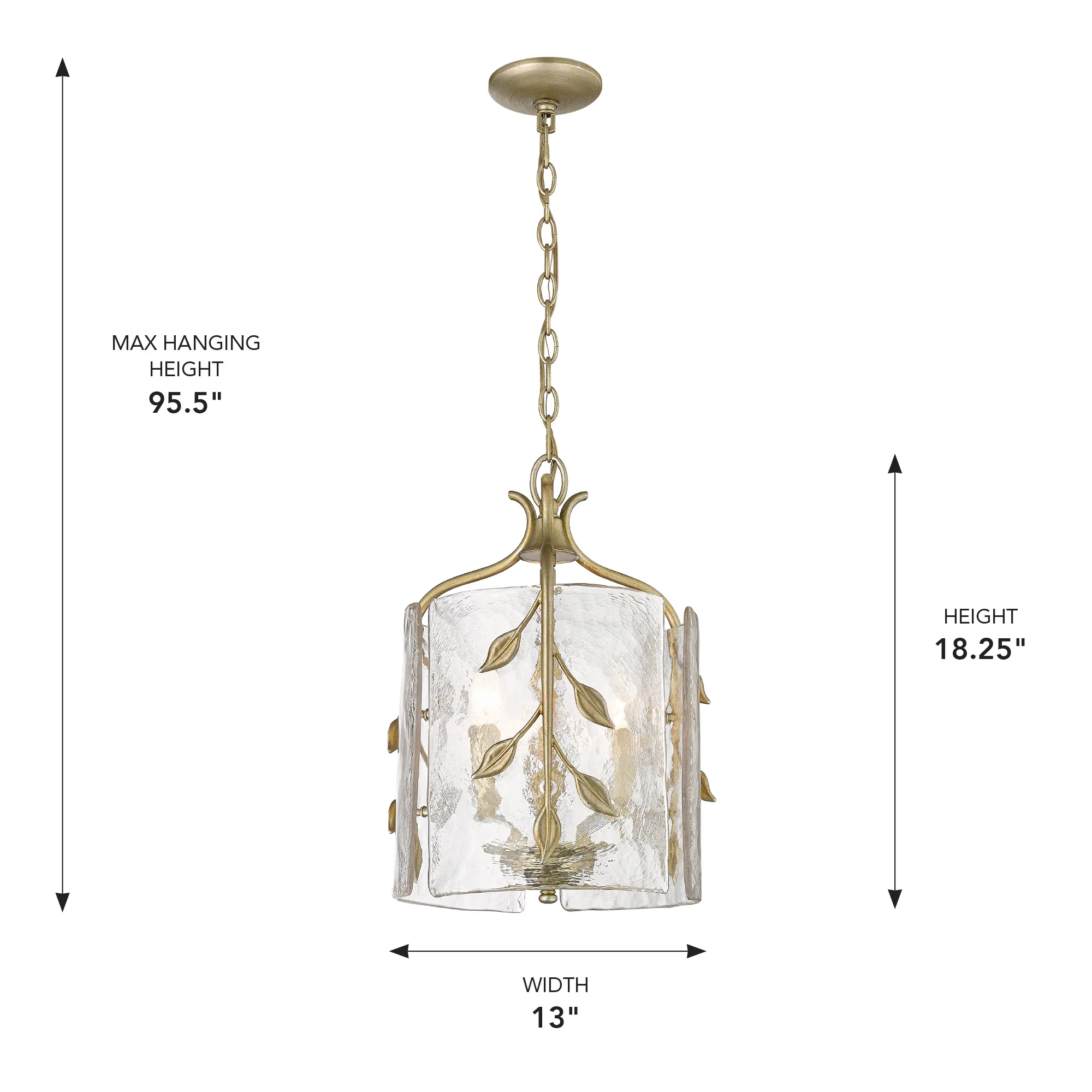 Calla 3-light Pendant in White Gold - Image 6