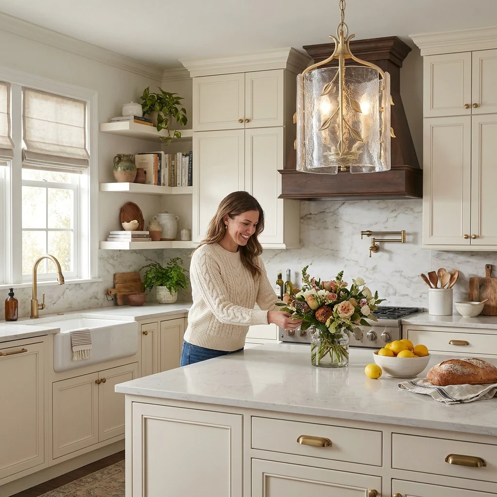 Calla 3-light Pendant in White Gold - Image 7