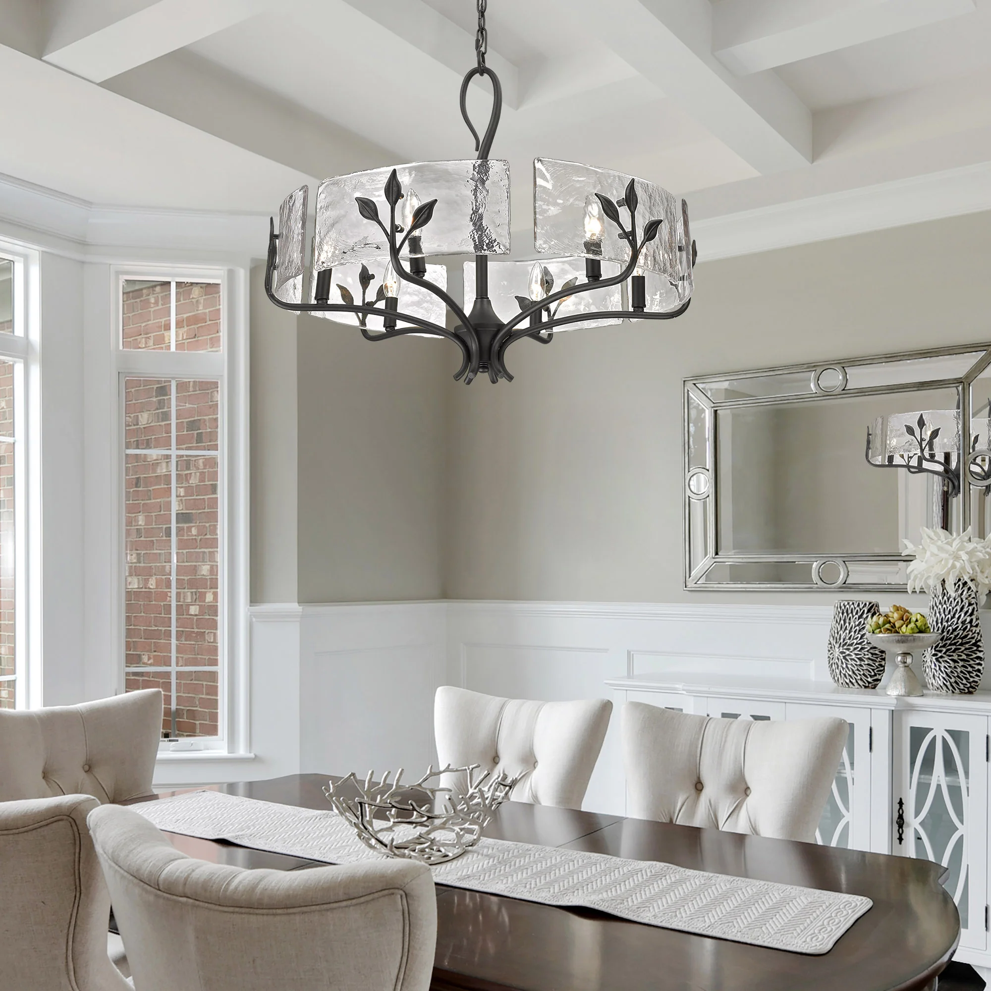 Calla 6-light Chandelier in Natural Black - Image 7