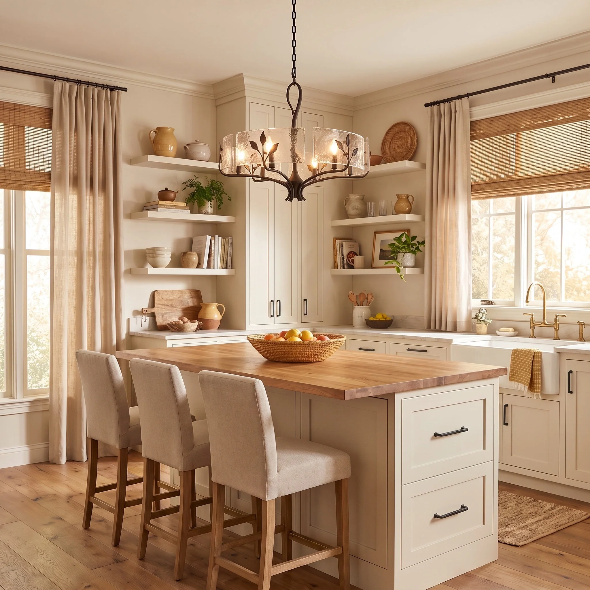 Calla 6-light Chandelier in Natural Black - Image 9