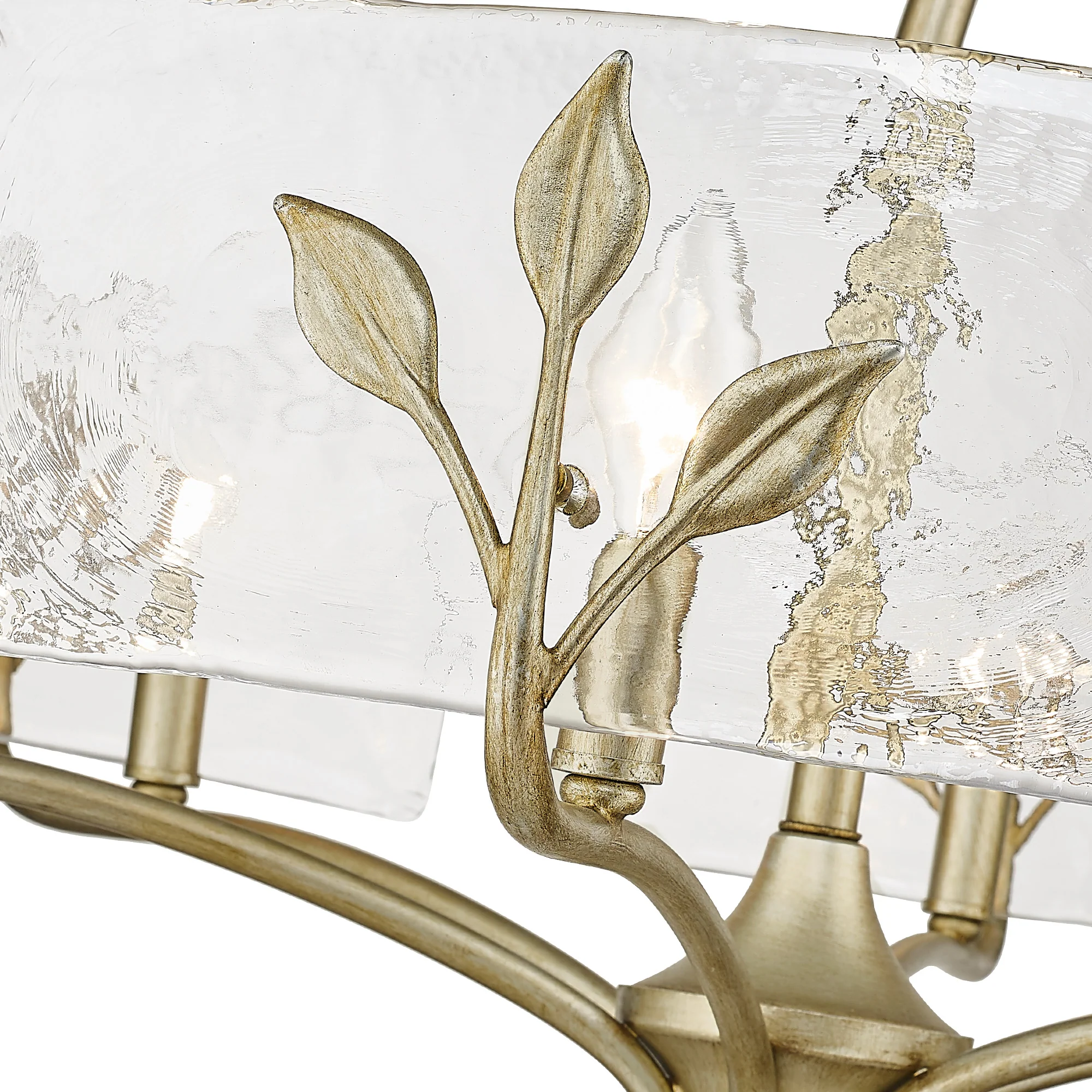 Calla 6-light Chandelier in White Gold - Image 4