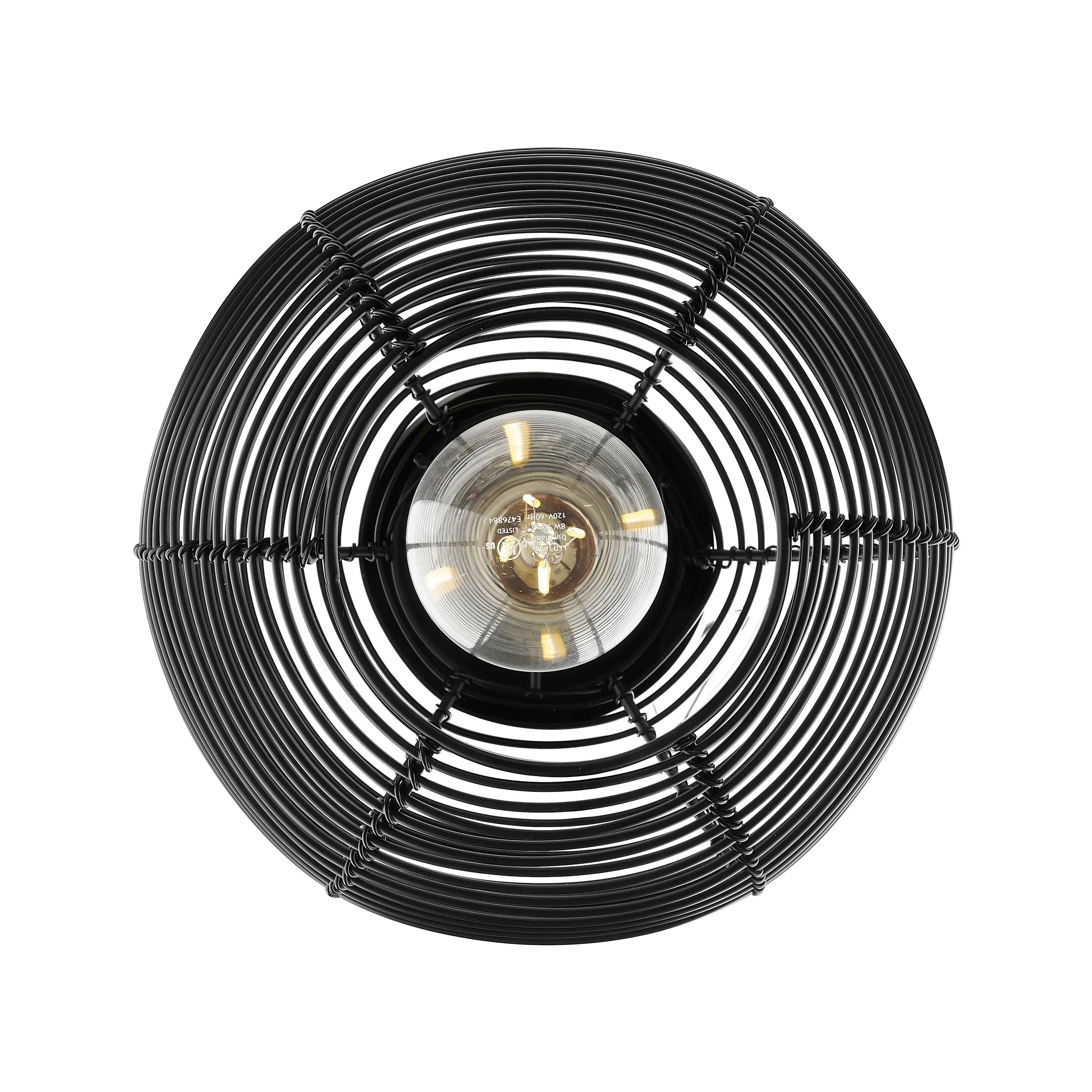 Calypso 1-light 8in Pendant in Matte Black - Image 6