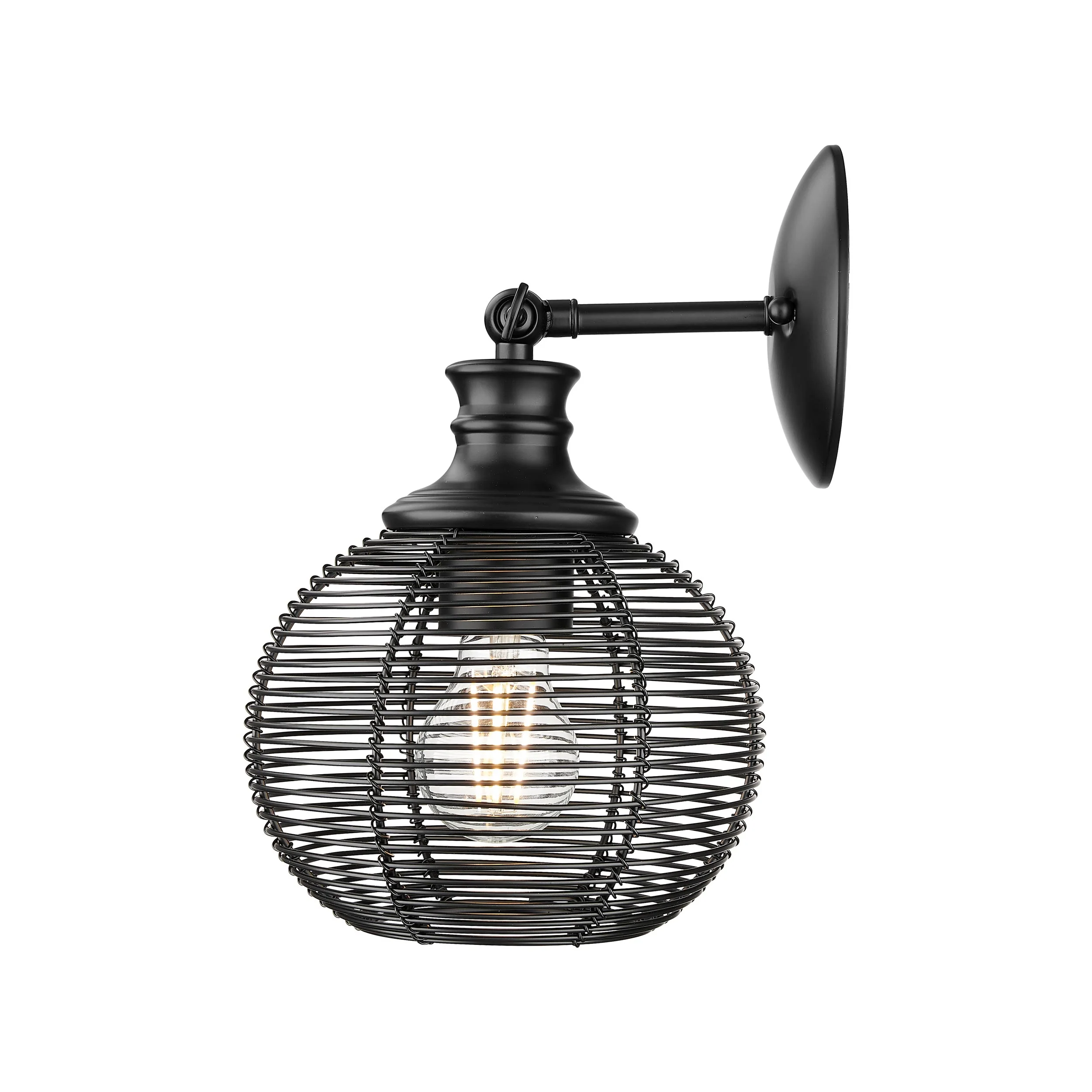 Calypso 1-light Wall Sconce in Matte Black - Image 3