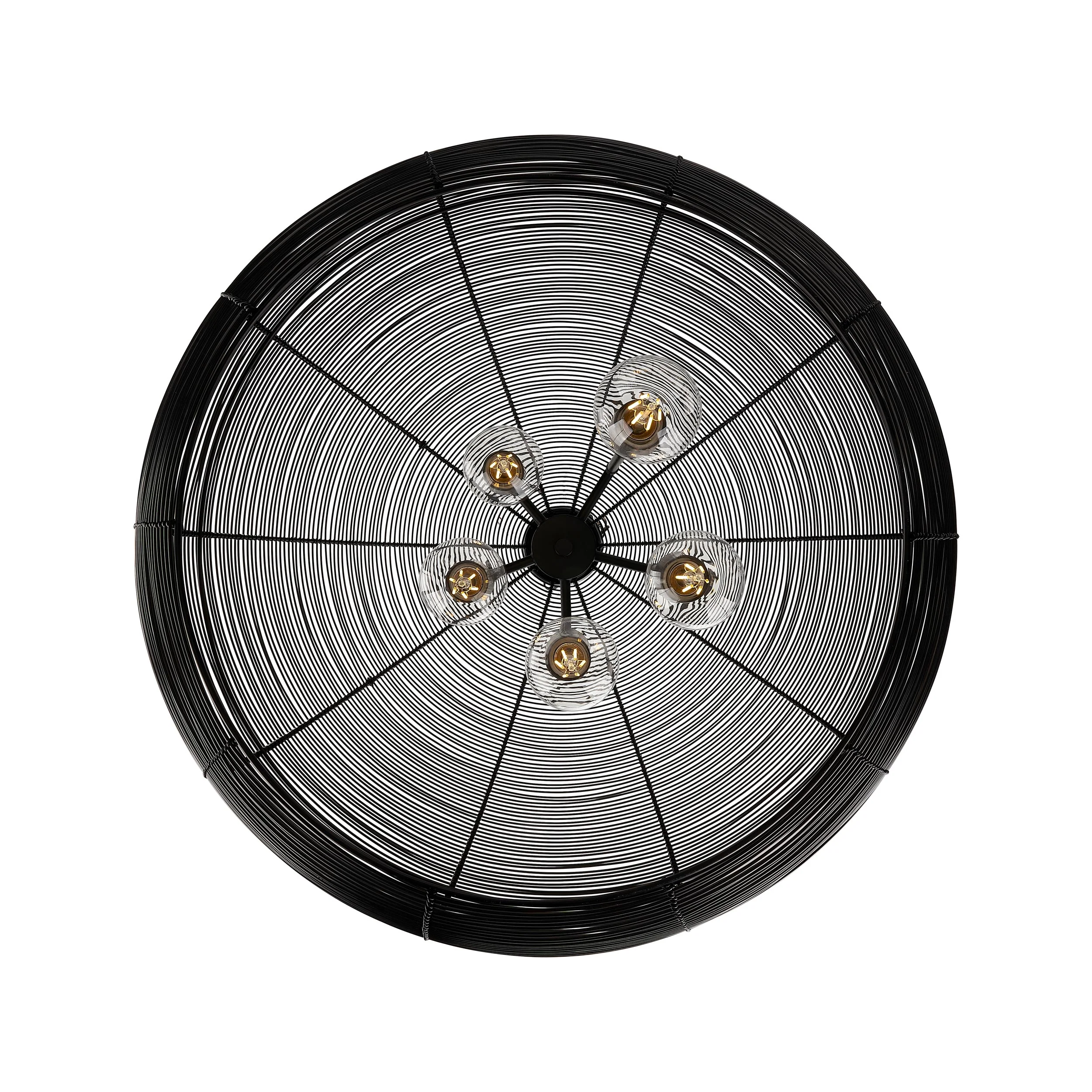 Calypso 5-light Pendant in Matte Black - Image 4