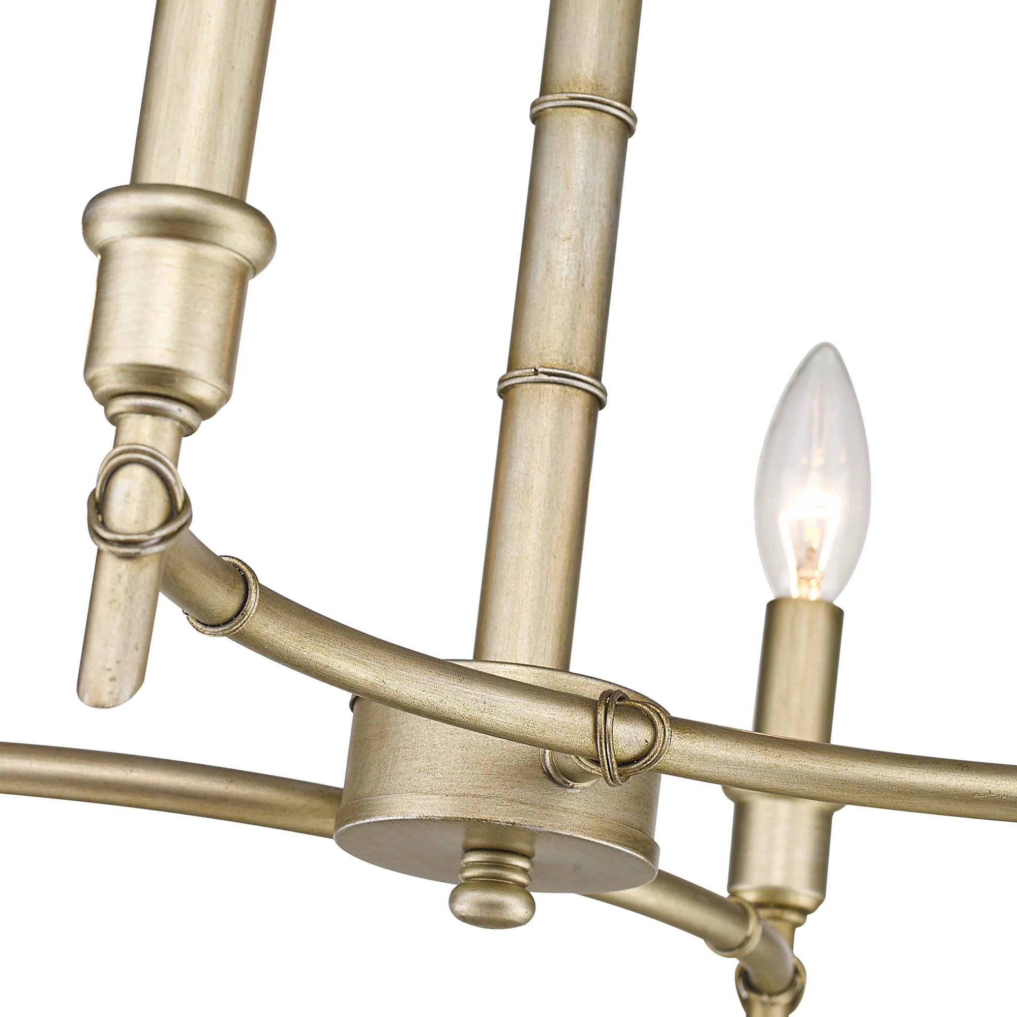 Cambay 4-light Semi-Flush Mount in White Gold - Image 4