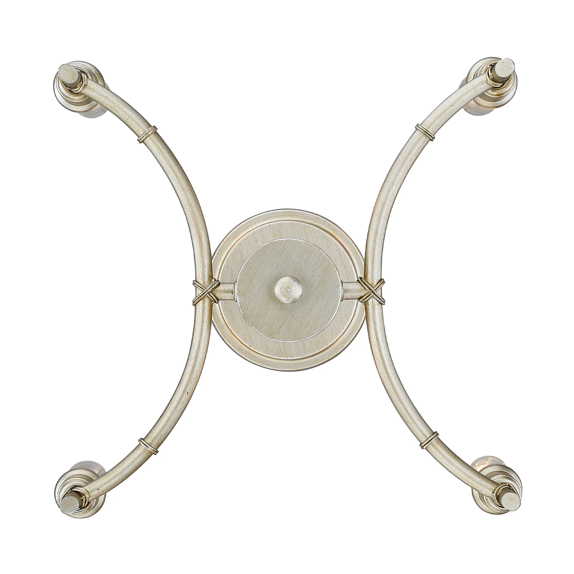 Cambay 4-light Semi-Flush Mount in White Gold - Image 5