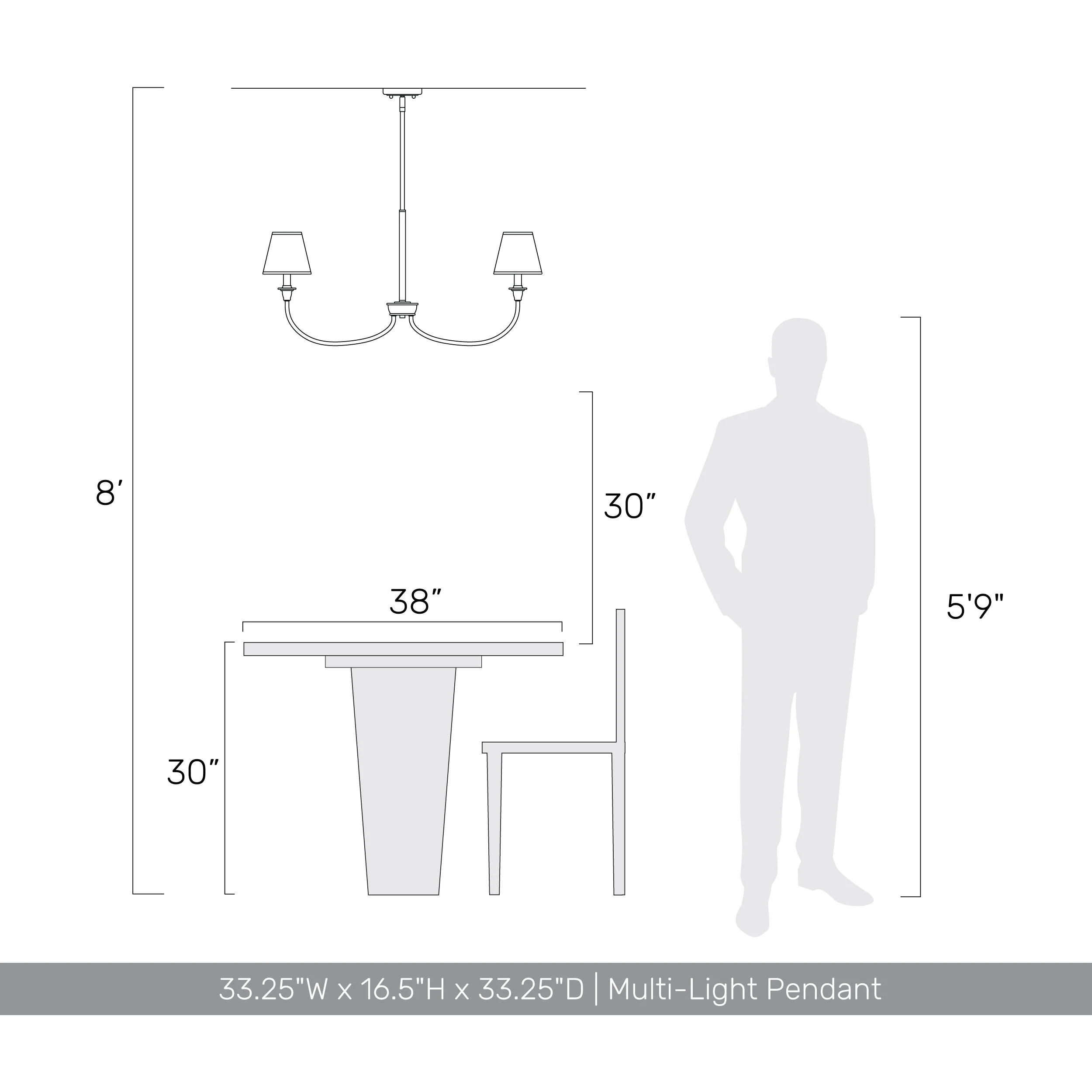 Cambria 6-Light Chandelier in Brushed Champagne Brass with White Shades - Image 10