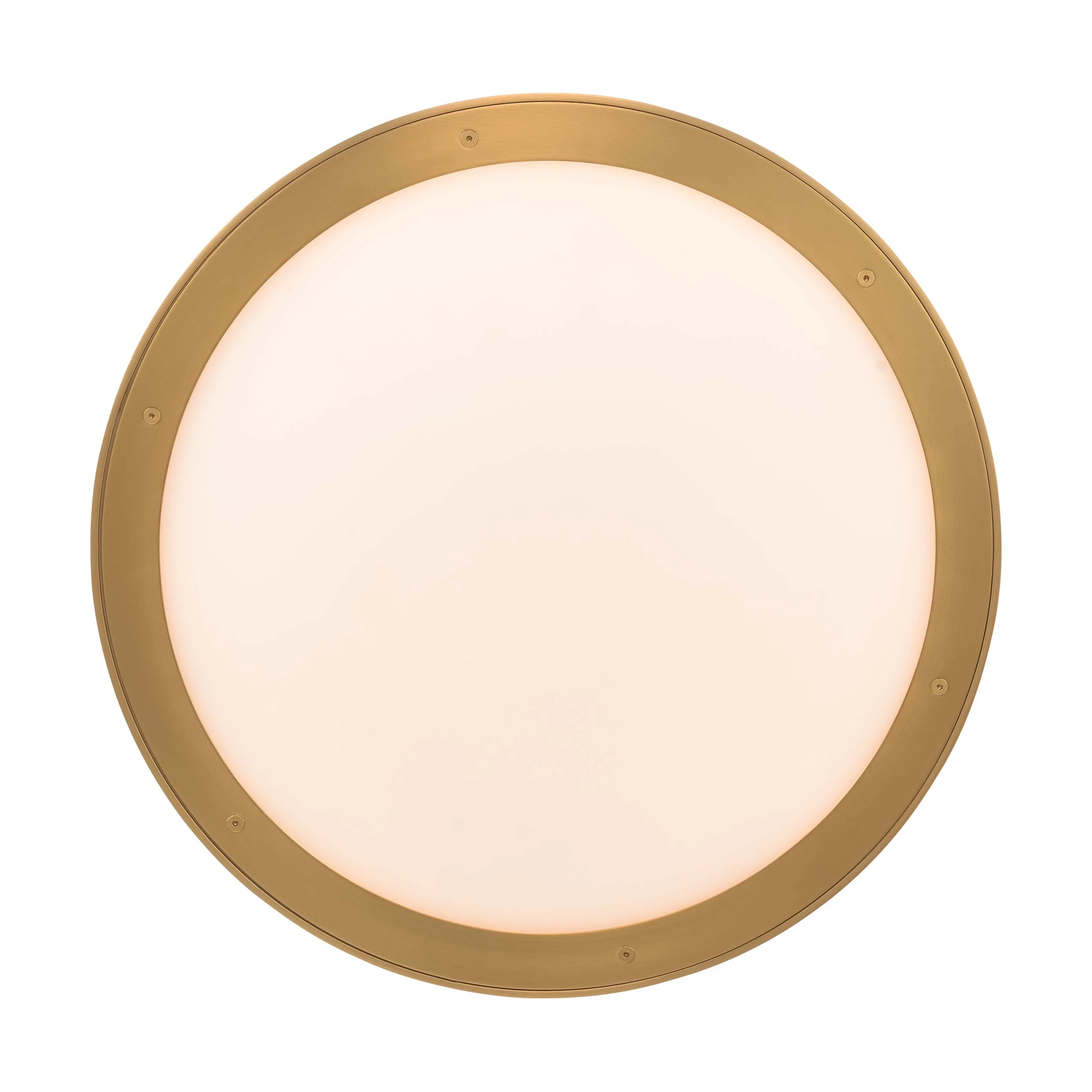 Cameron Integrated LED 17in Pendant in Brushed Champagne Brass with Etched Glass - Image 6