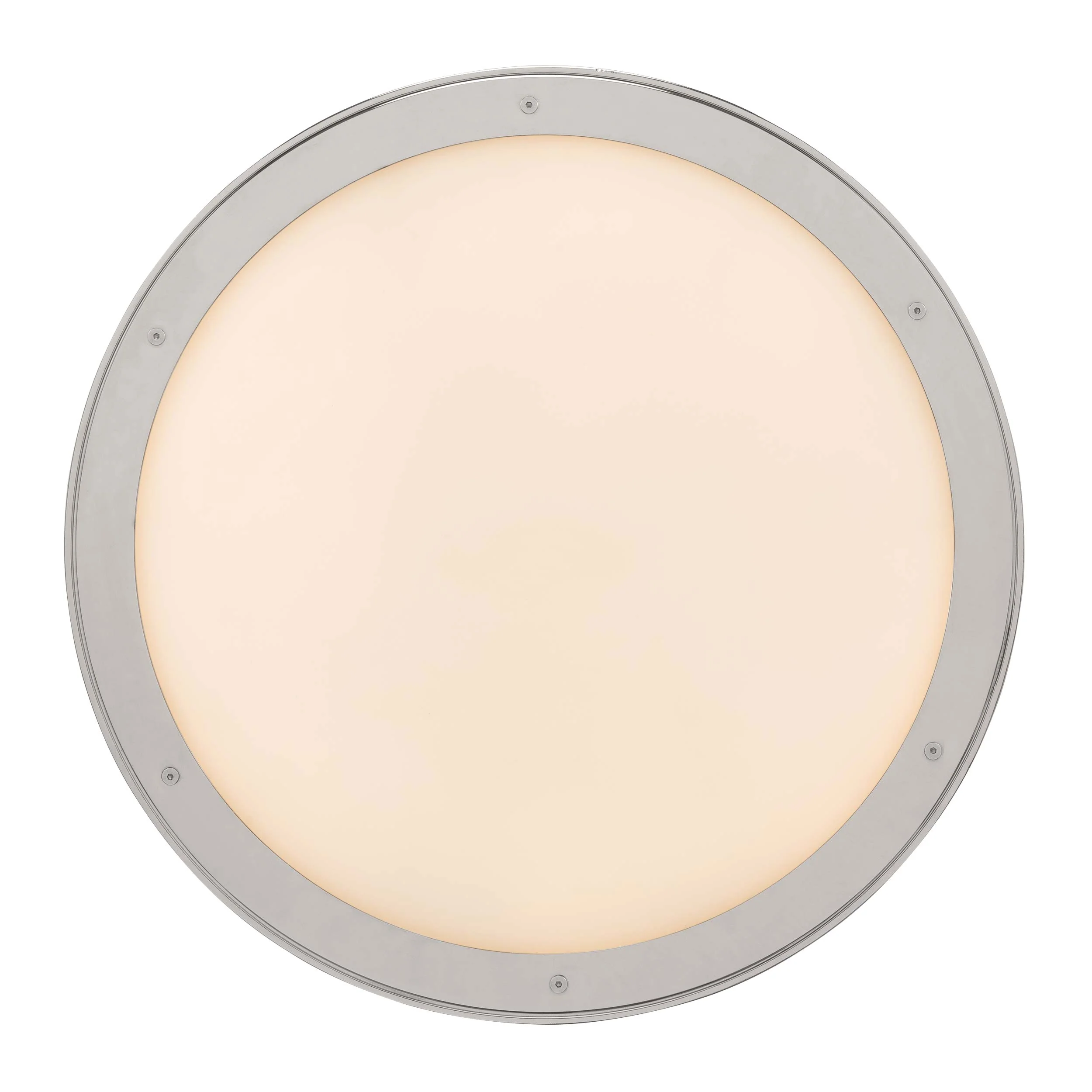 Cameron Integrated LED 17in Pendant in Polished Nickel with Etched Glass - Image 6