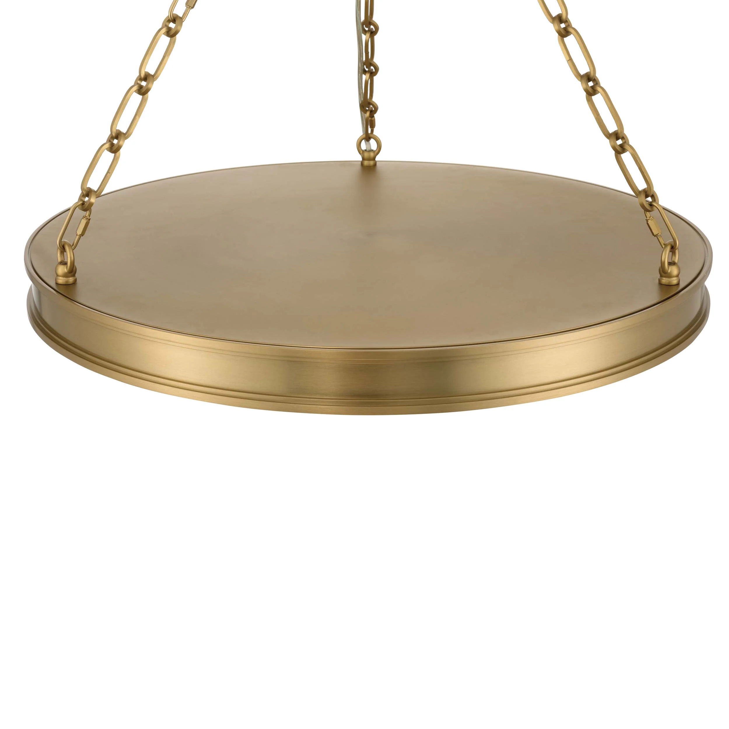 Cameron Integrated LED 24in Pendant in Brushed Champagne Brass with Etched Glass - Image 8