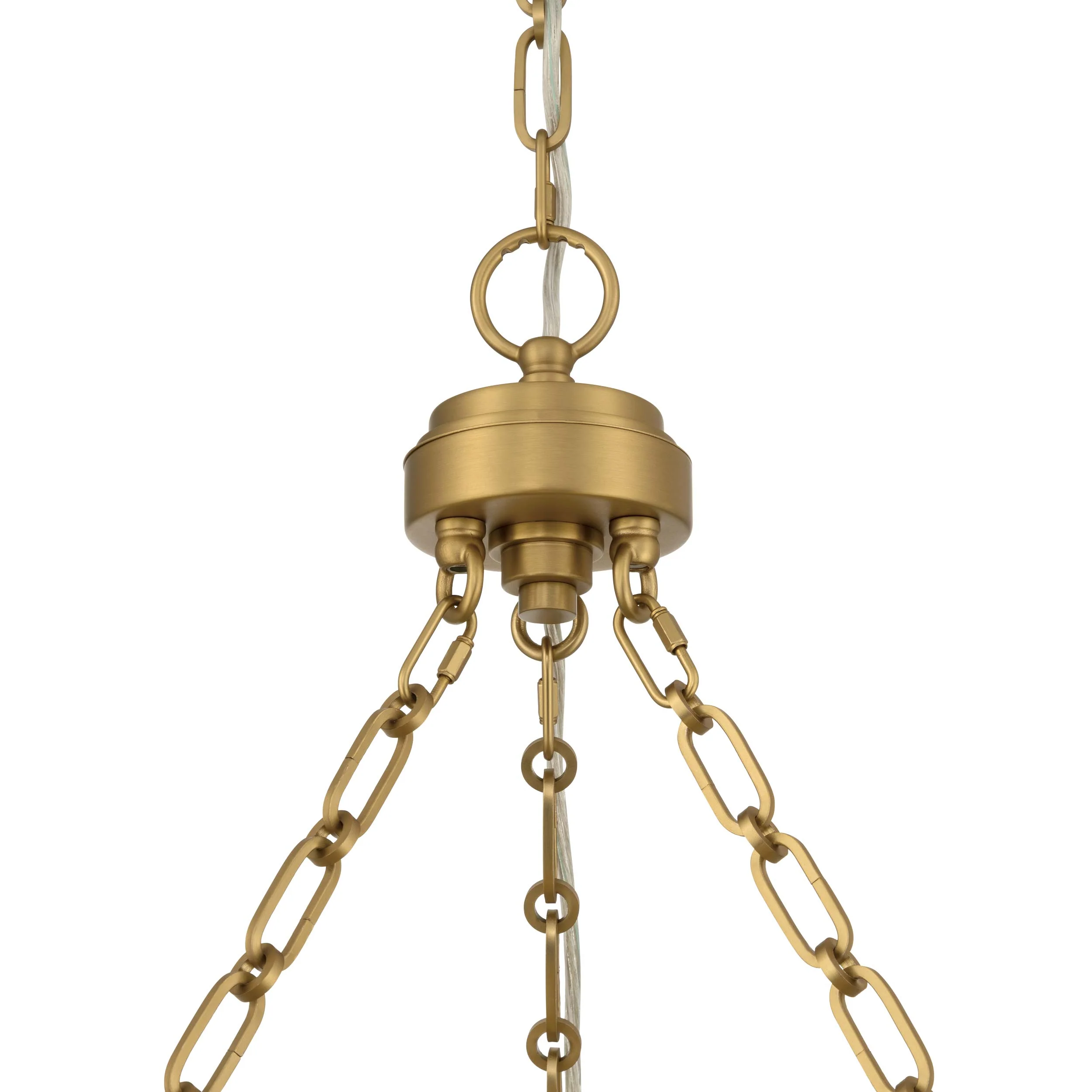 Cameron Integrated LED 24in Pendant in Brushed Champagne Brass with Etched Glass - Image 9