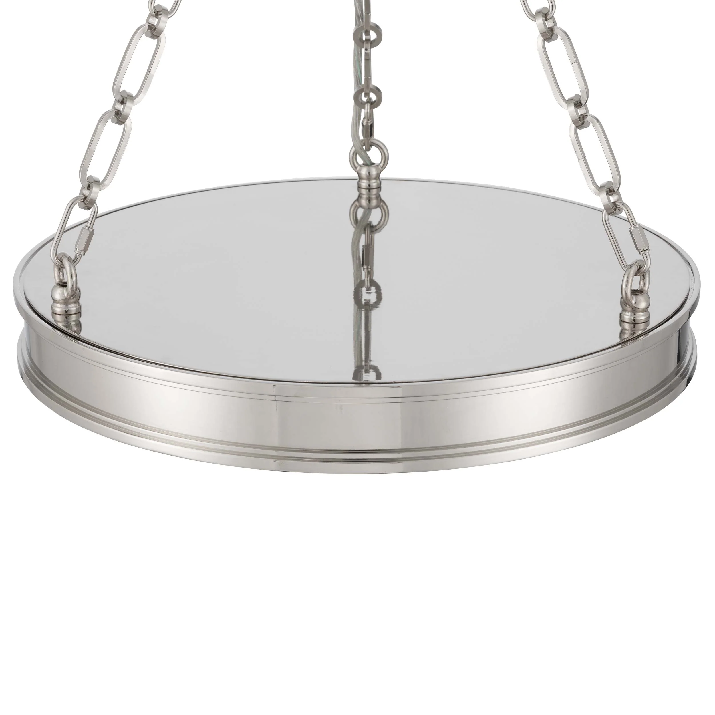 Cameron Integrated LED 24in Pendant in Polished Nickel with Etched Glass - Image 7