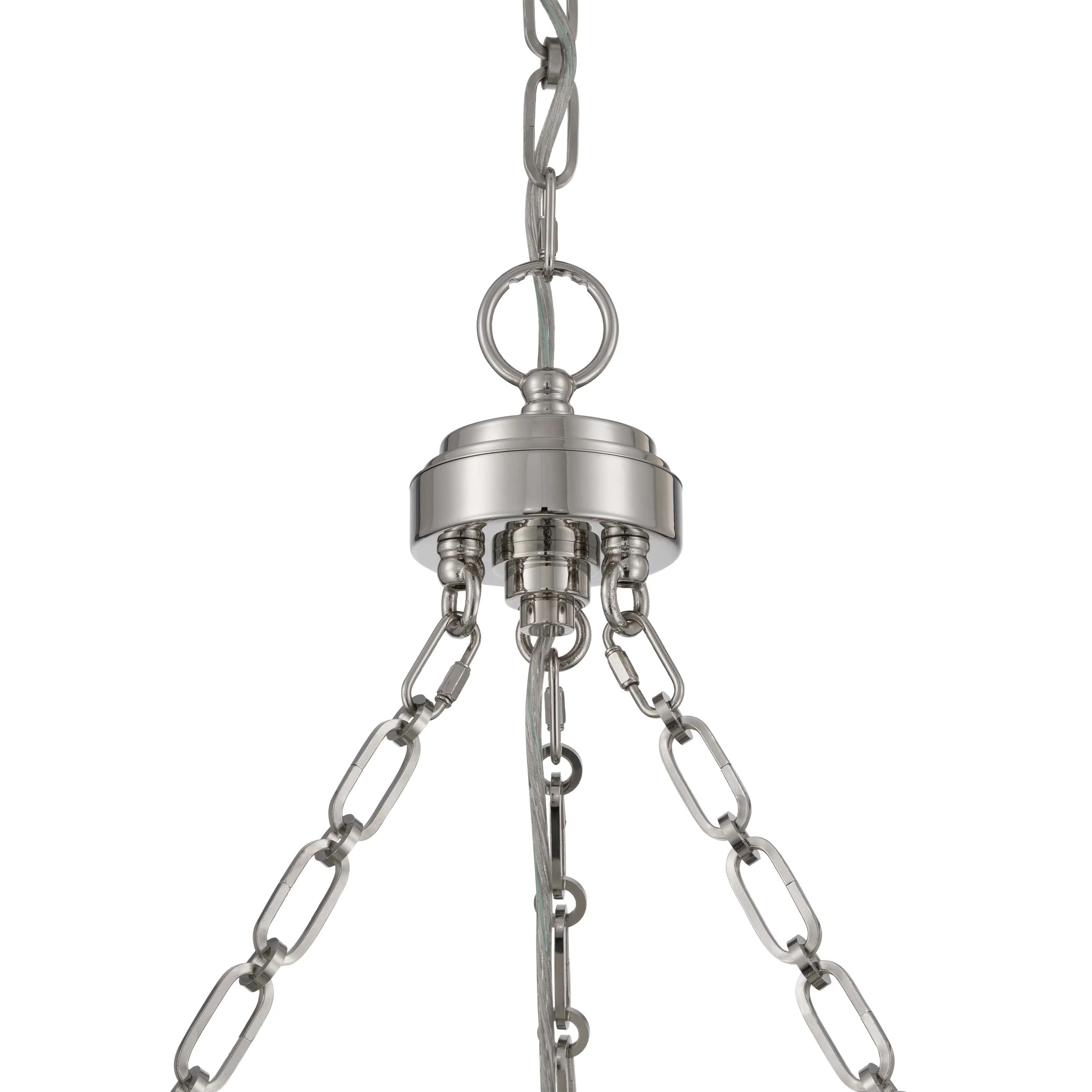 Cameron Integrated LED 24in Pendant in Polished Nickel with Etched Glass - Image 8
