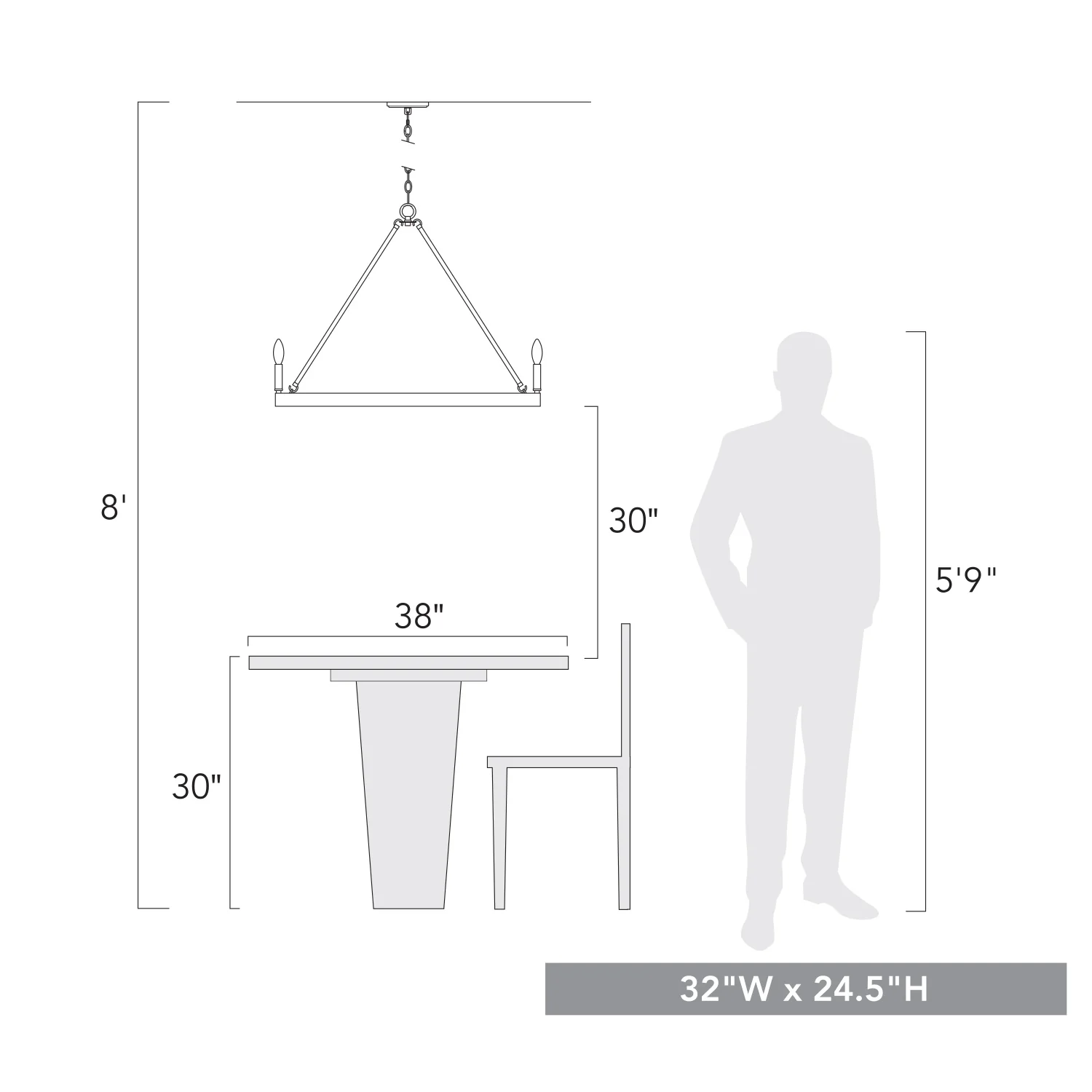 Carraway 9-light Chandelier in Copper Patina - Image 8