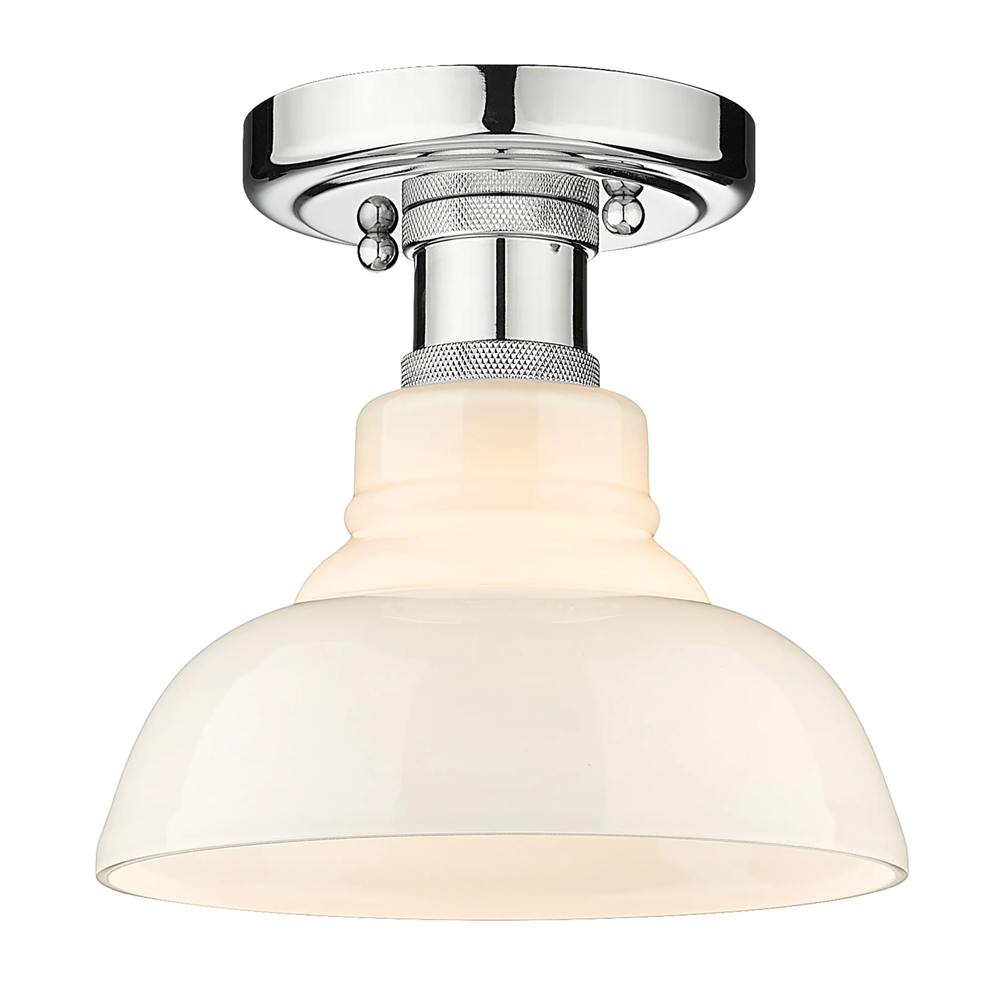 Carver 1-light Flush Mount in Chrome