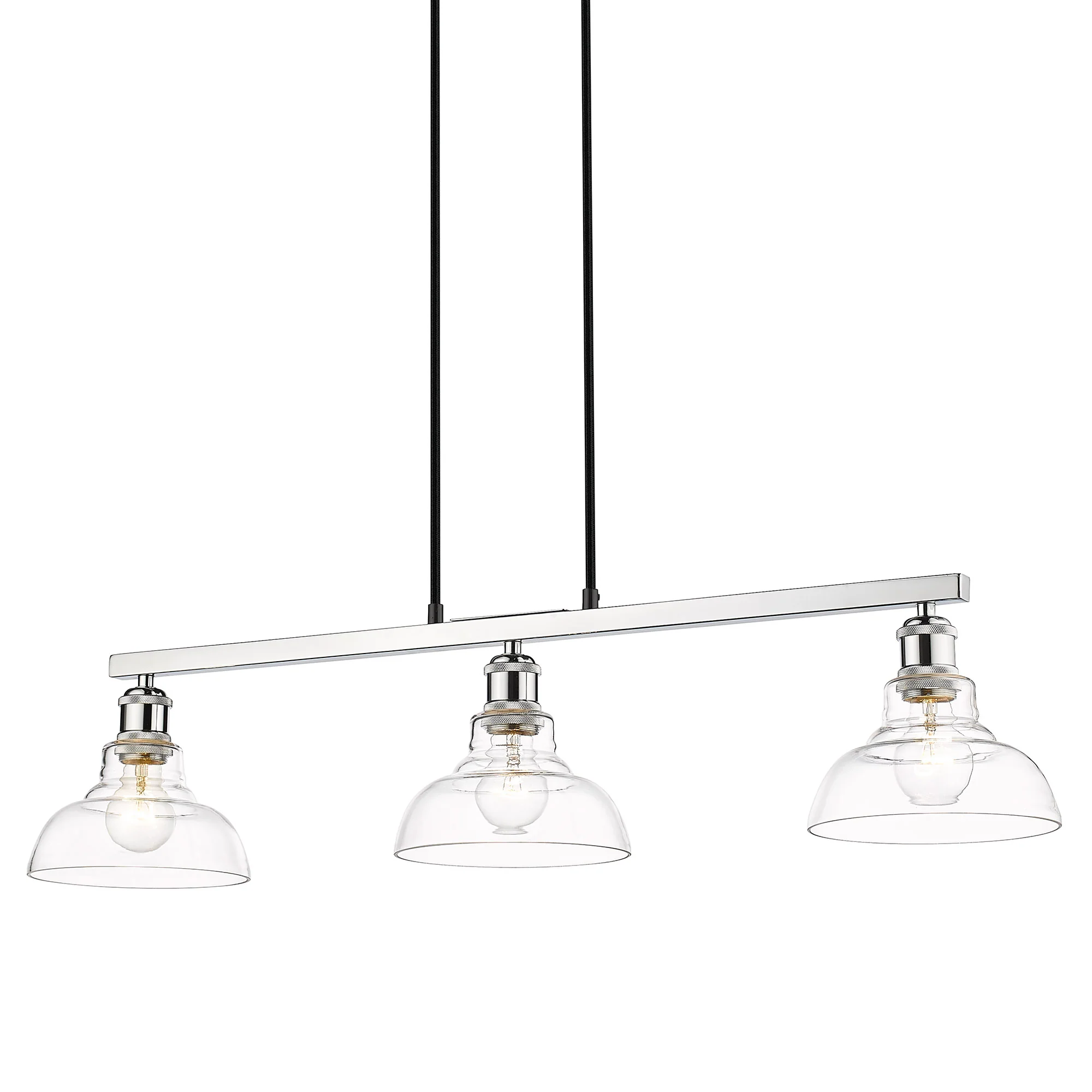 Carver 3-light Island Light in Chrome