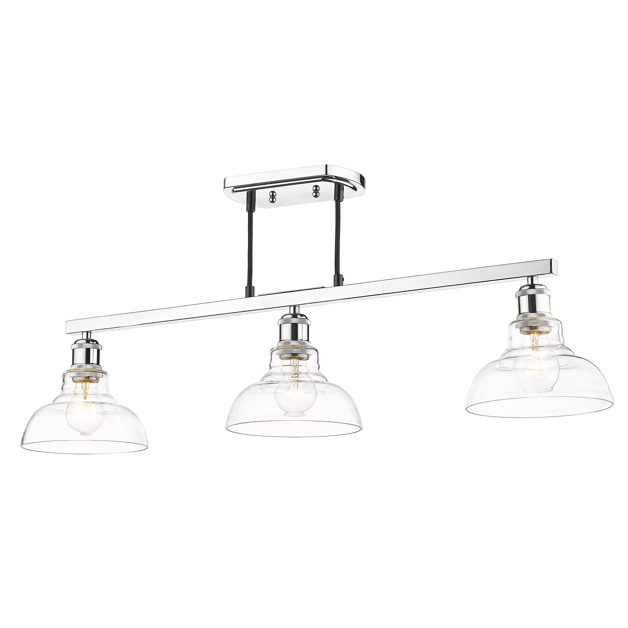Carver 3-light Semi-Flush Mount in Chrome - Image 2