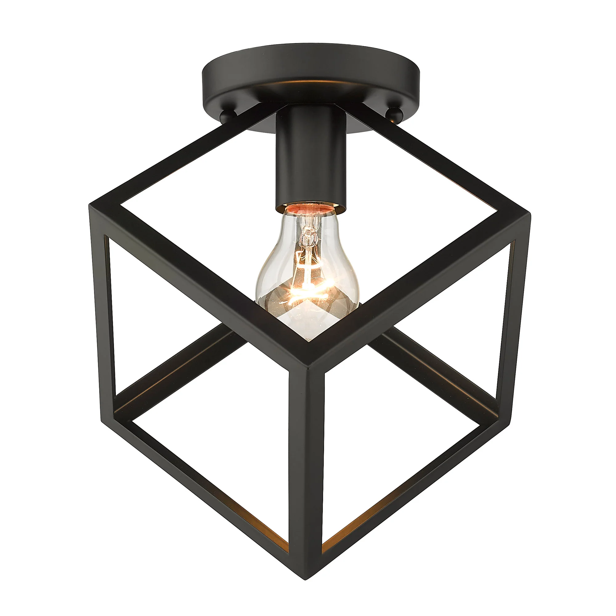 Cassio 1-light Flush Mount in Matte Black - Image 3