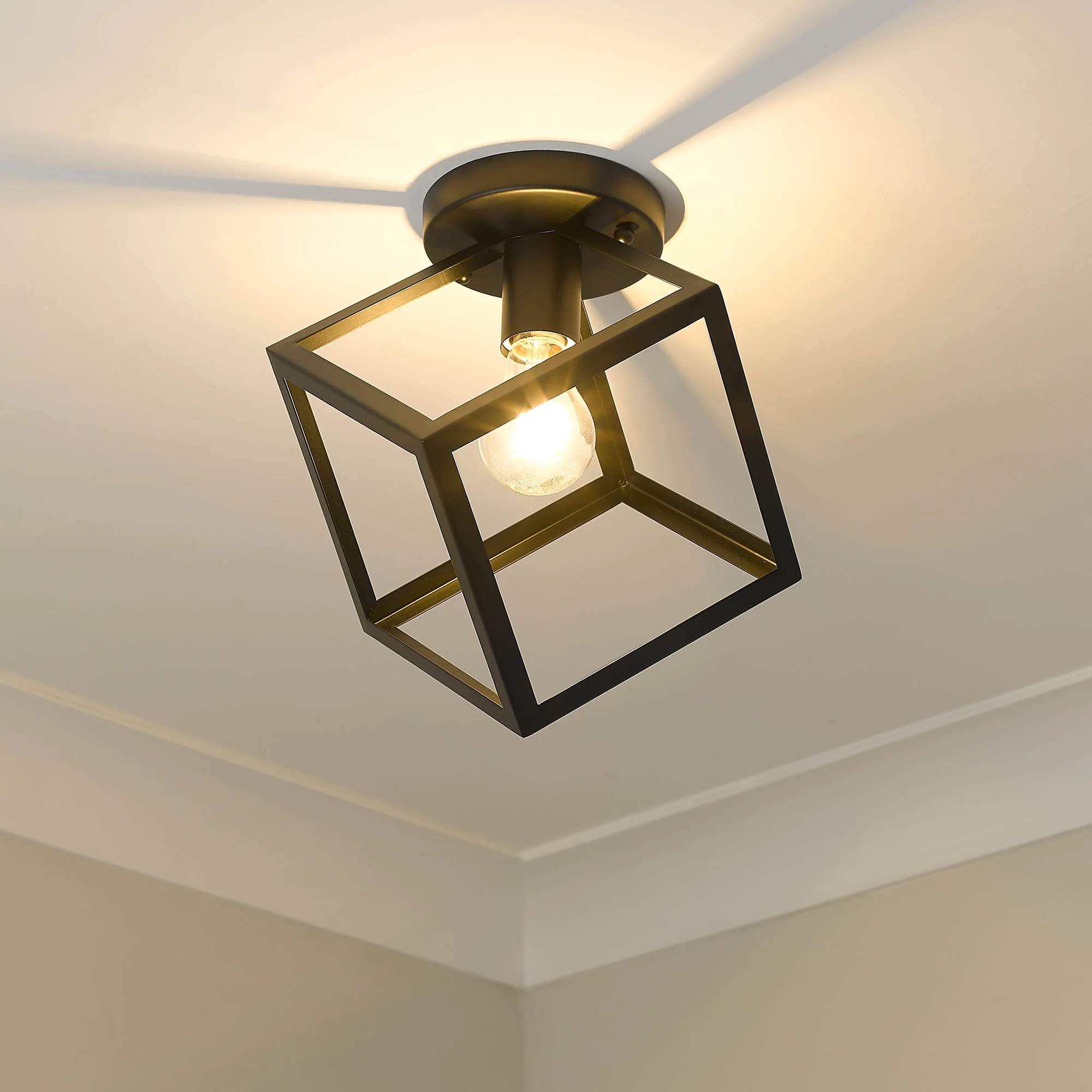 Cassio 1-light Flush Mount in Matte Black - Image 4