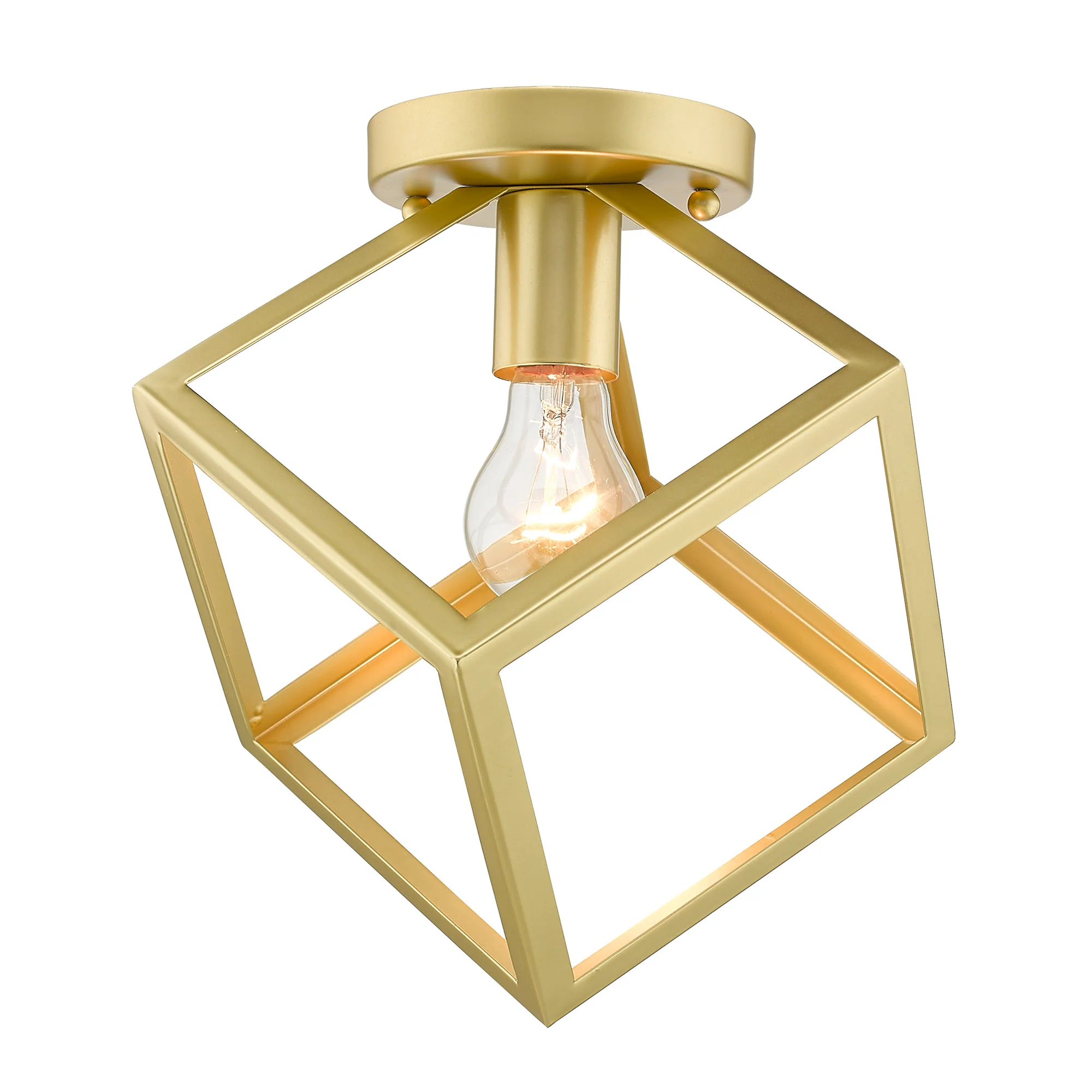 Cassio 1-light Flush Mount in Olympic Gold - Image 2