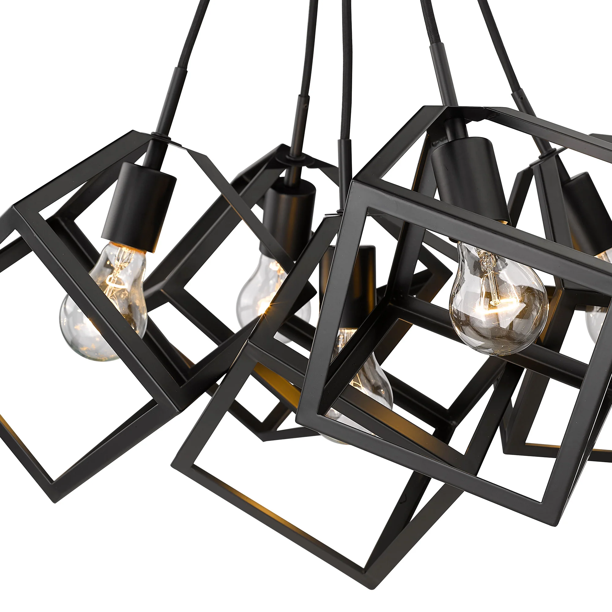 Cassio 5-light Chandelier in Matte Black - Image 5