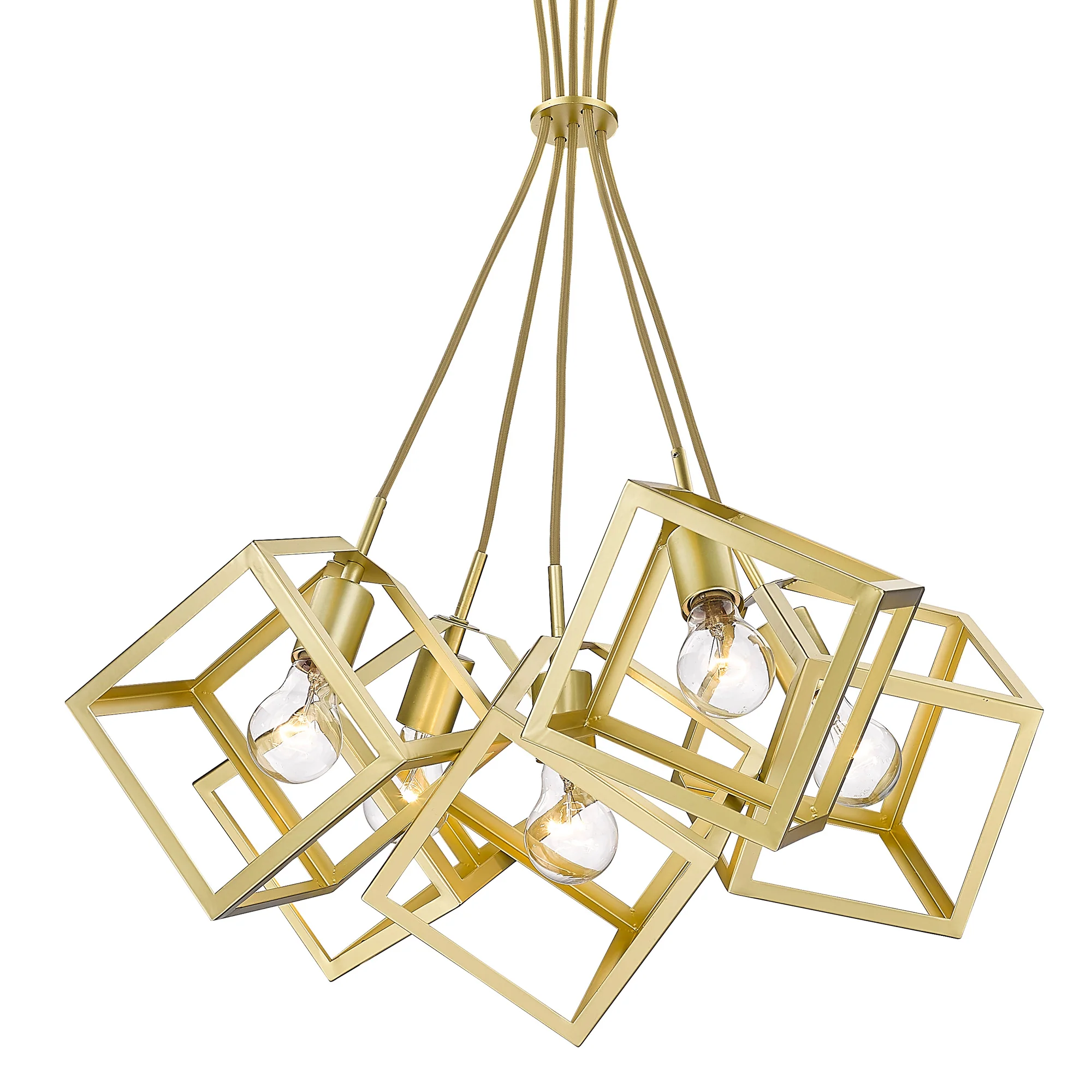 Cassio 5-light Chandelier in Olympic Gold - Image 4