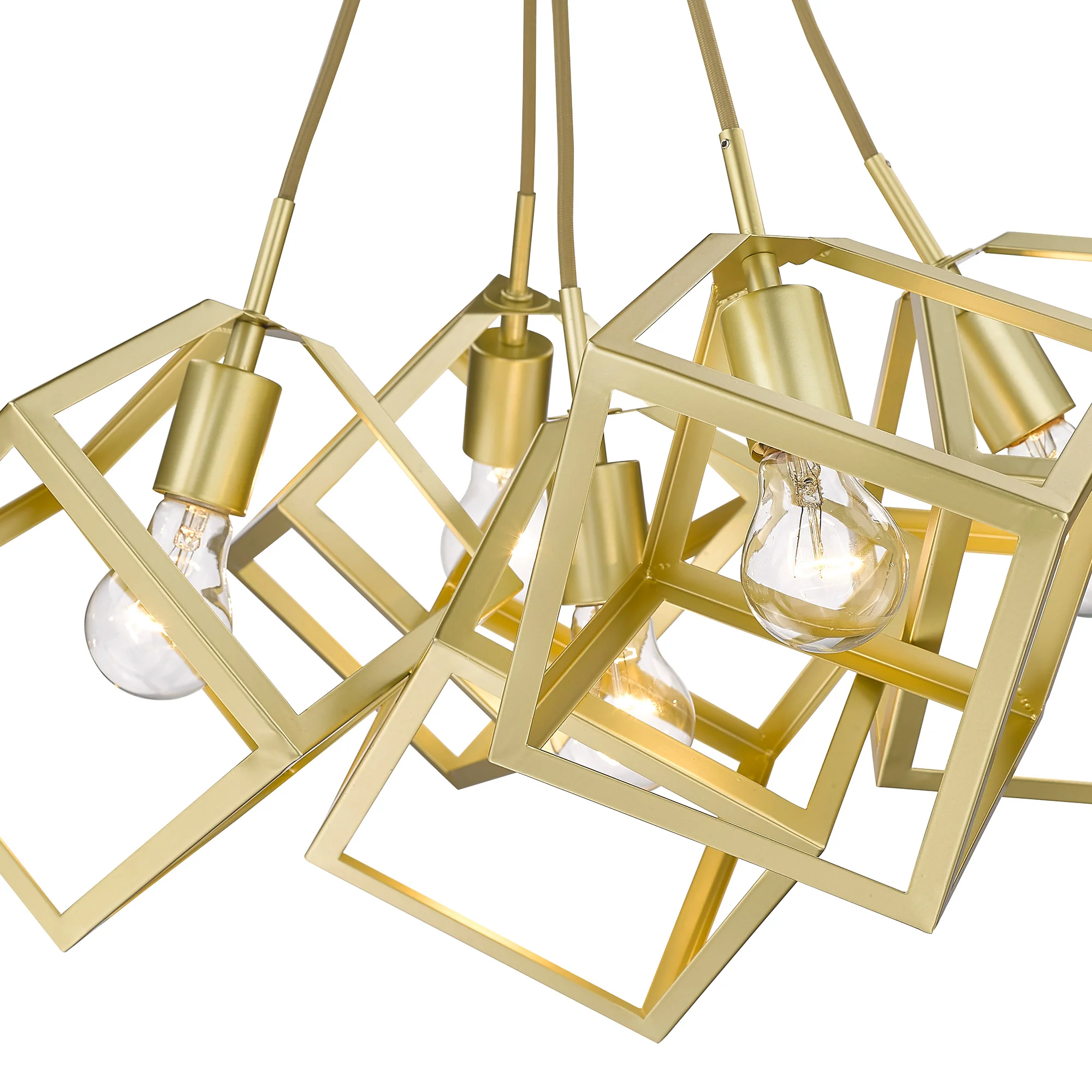 Cassio 5-light Chandelier in Olympic Gold - Image 5