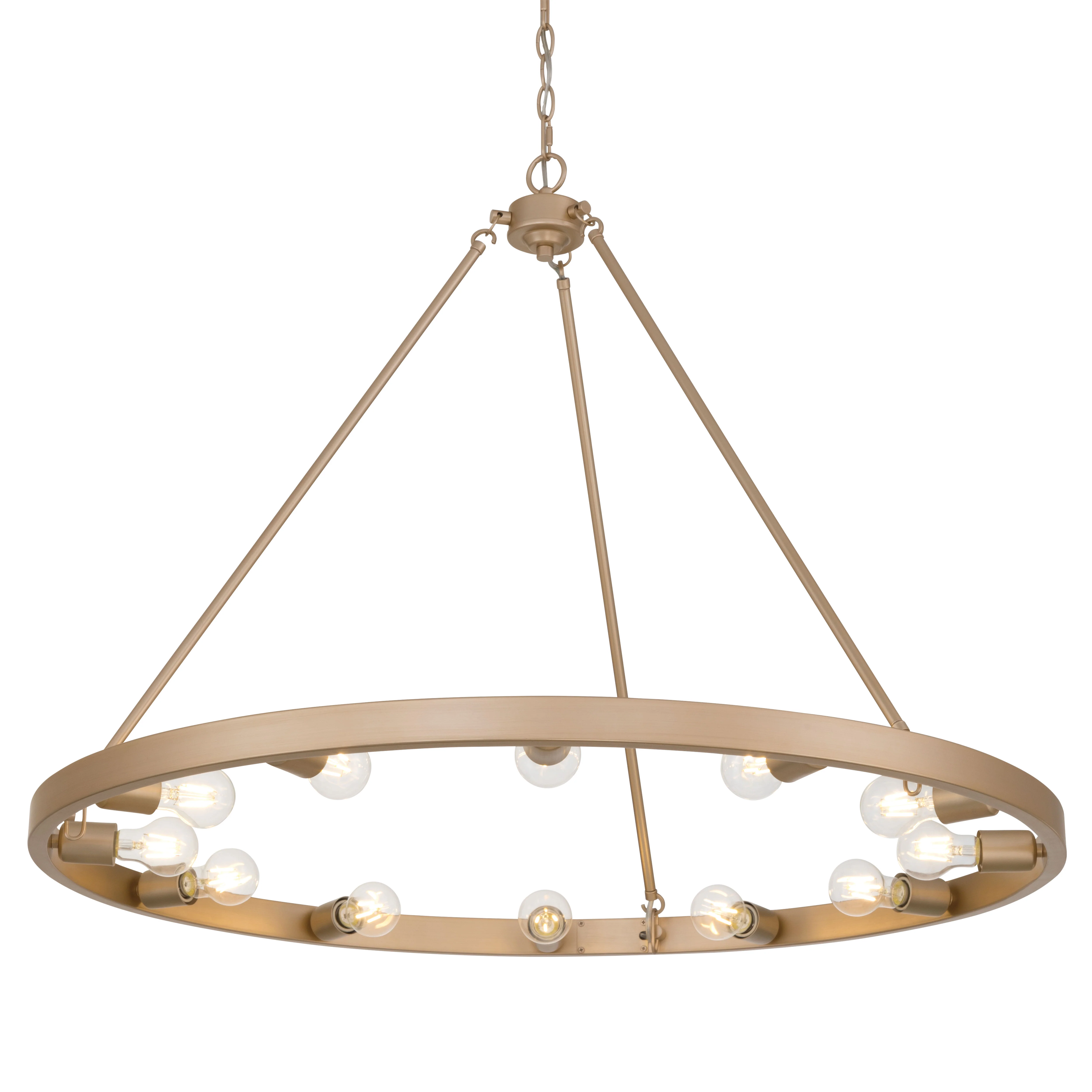 Castile 12-light Semi-Flush Mount in French Gold
