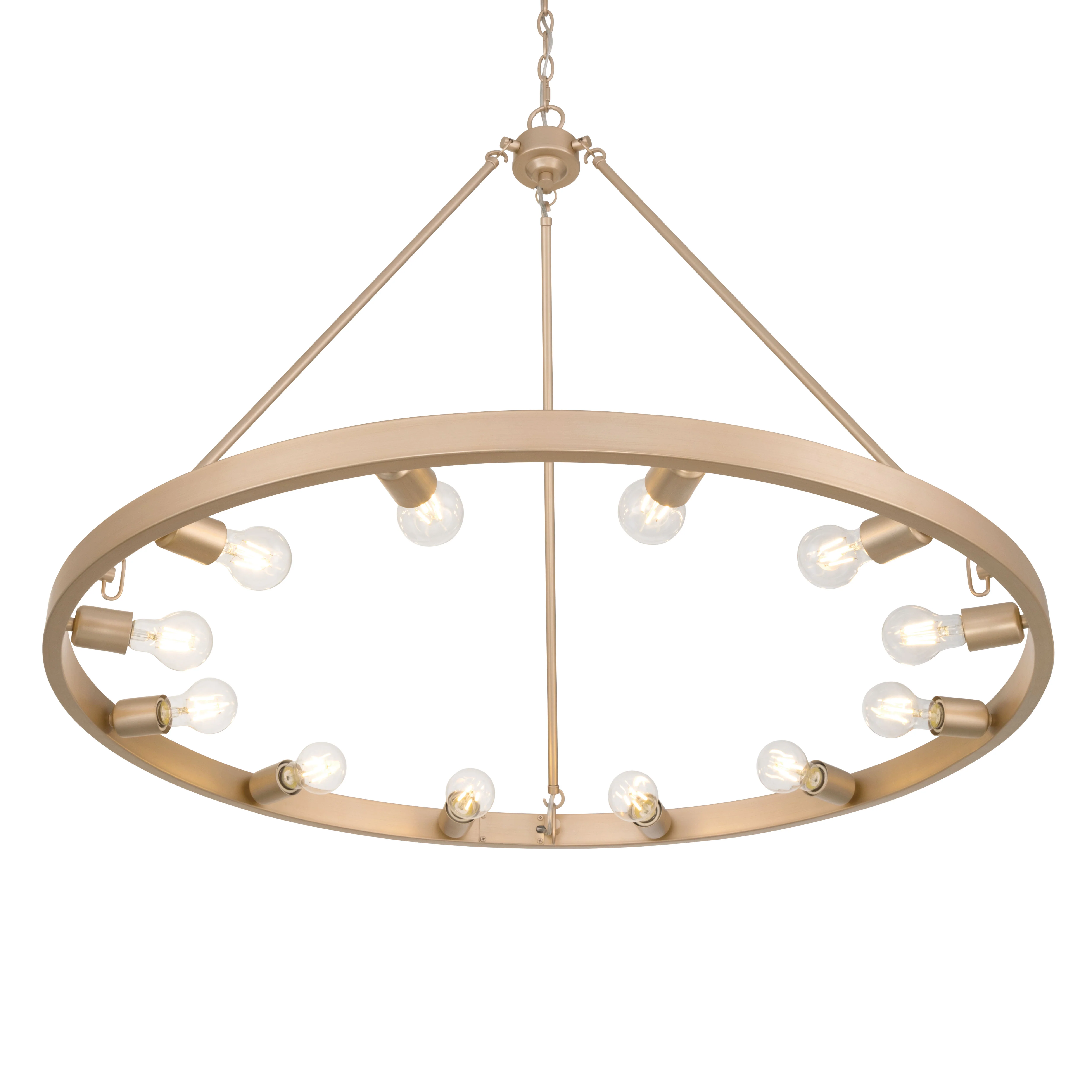 Castile 12-light Semi-Flush Mount in French Gold - Image 3