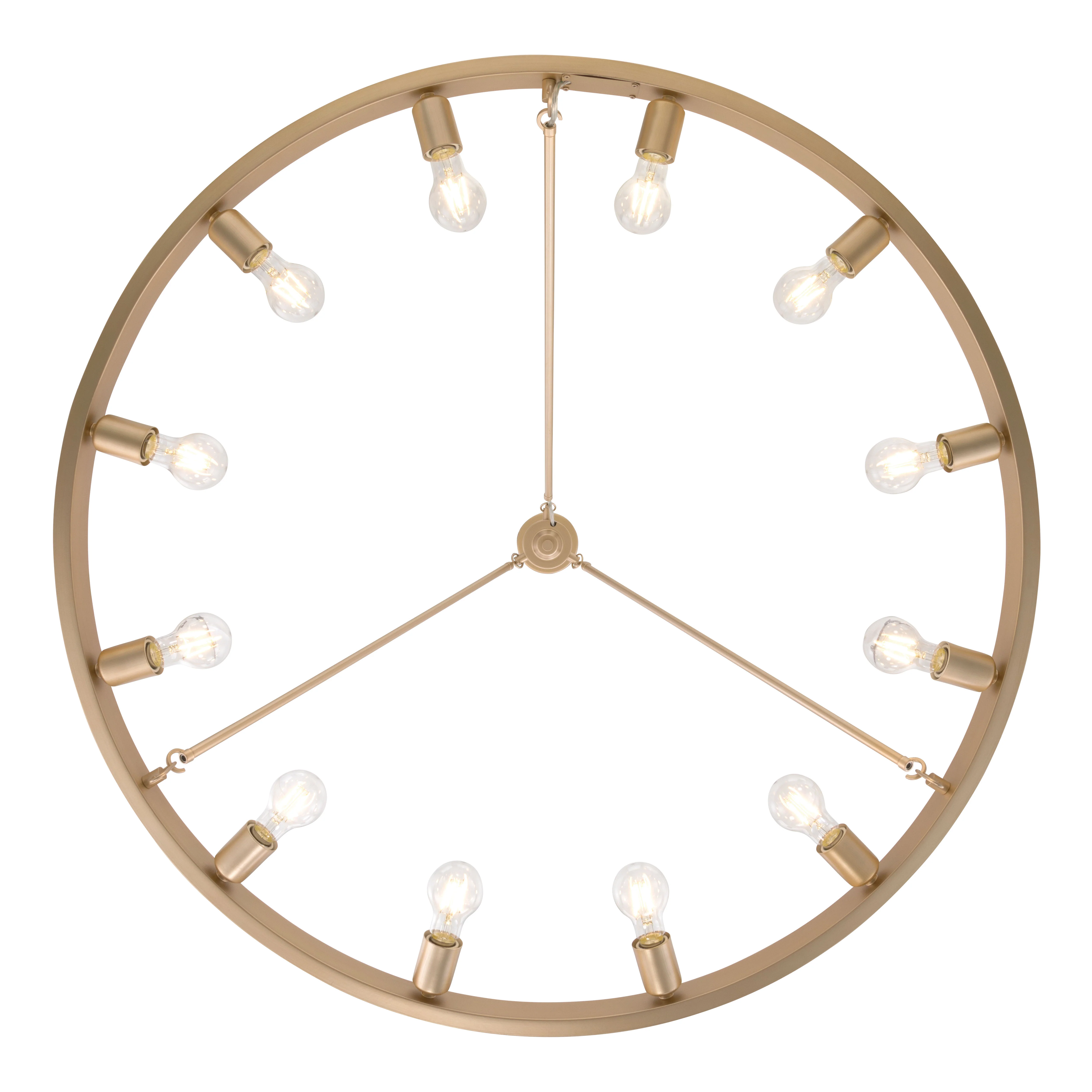 Castile 12-light Semi-Flush Mount in French Gold - Image 5