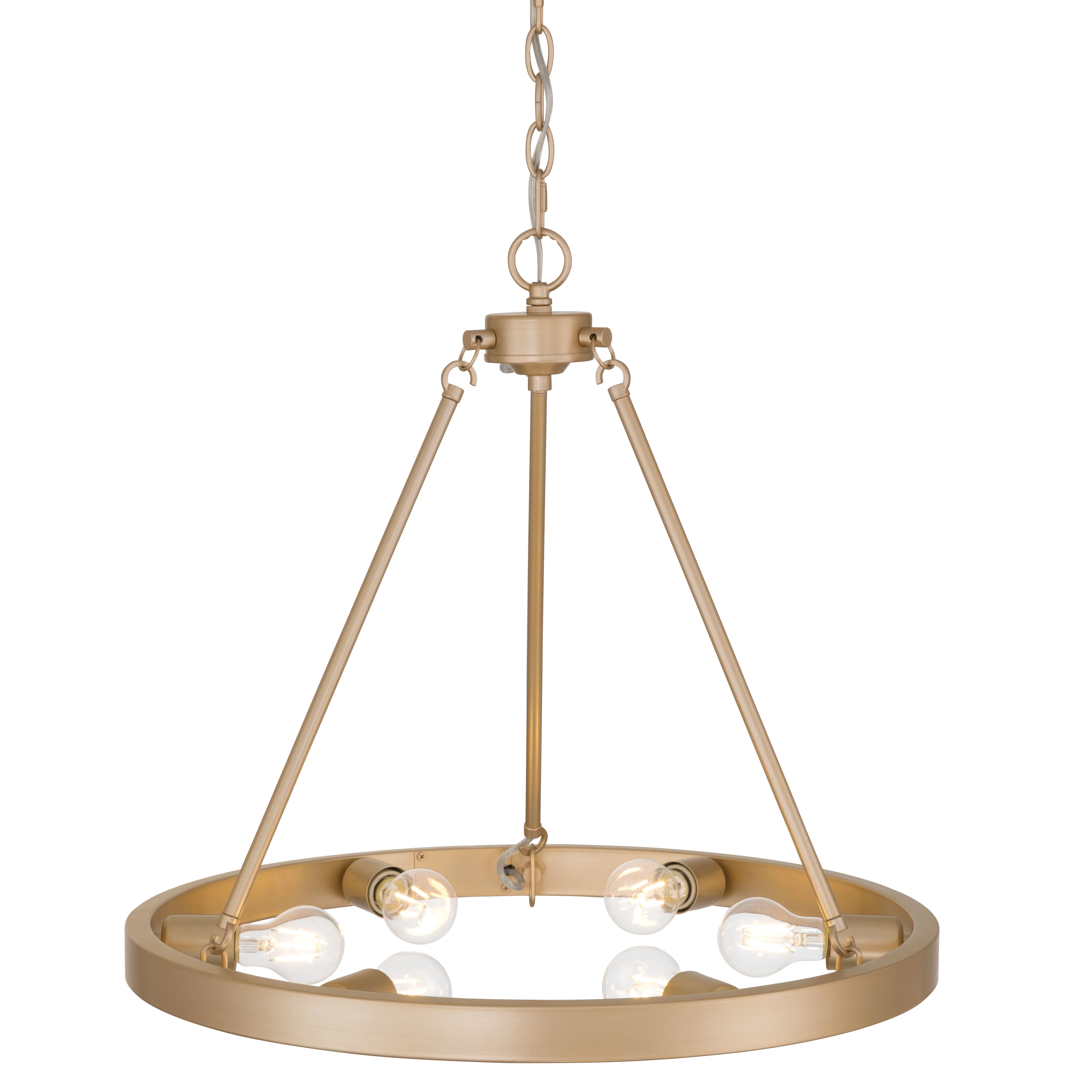Castile 6-light Chandelier in French Gold - Image 5